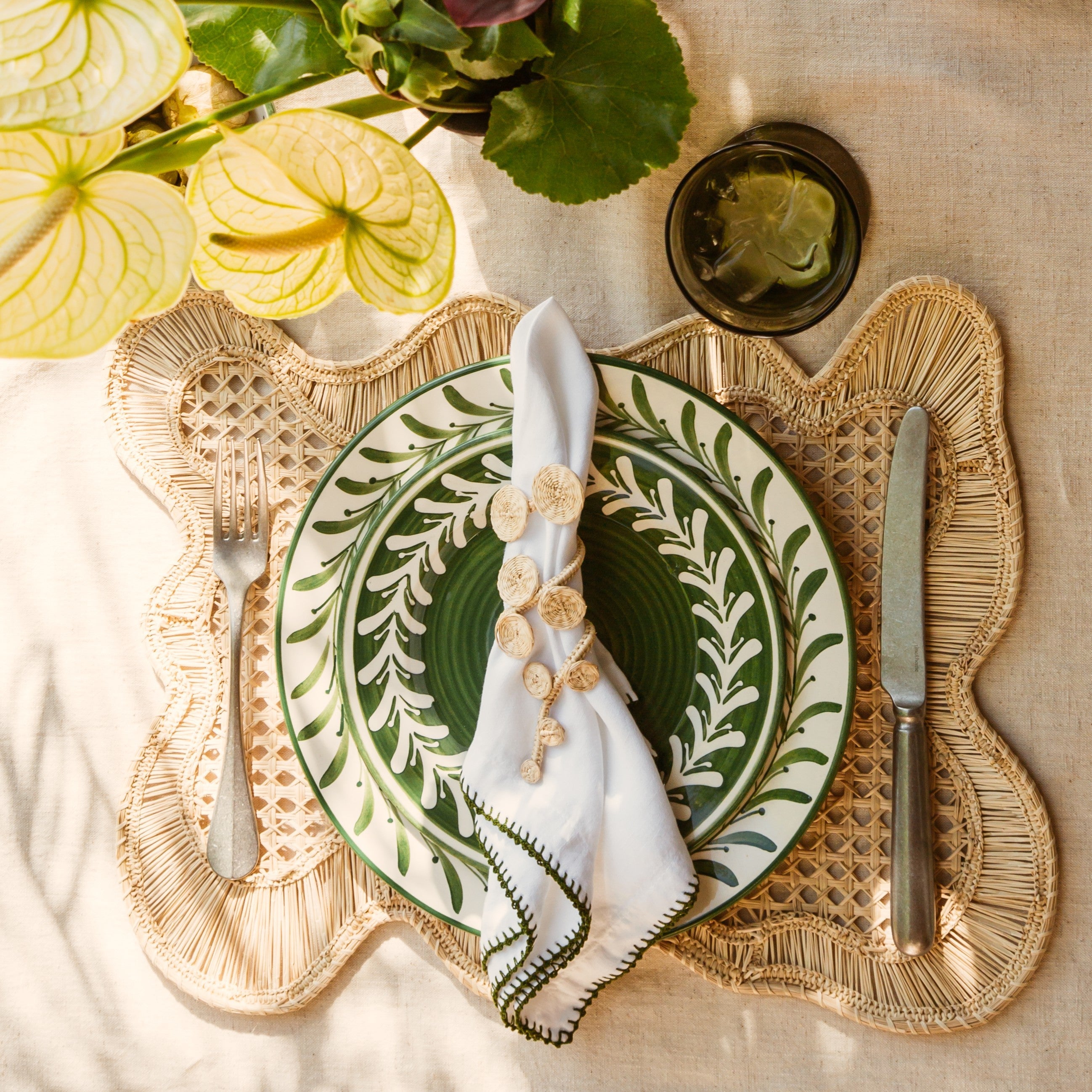 Side Plate -  Dark Helecho - Fern Green