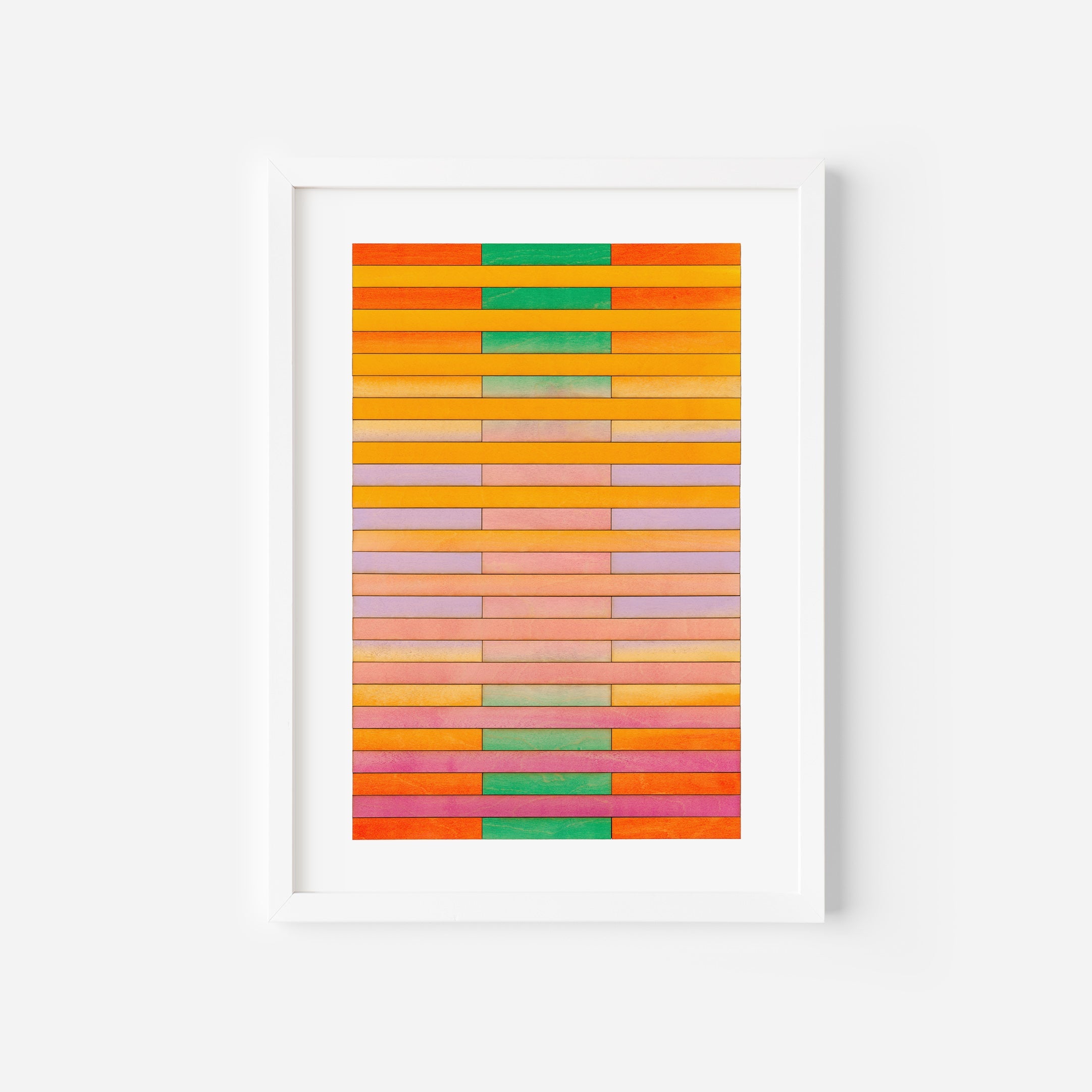 New York Stripe Colour Study Print