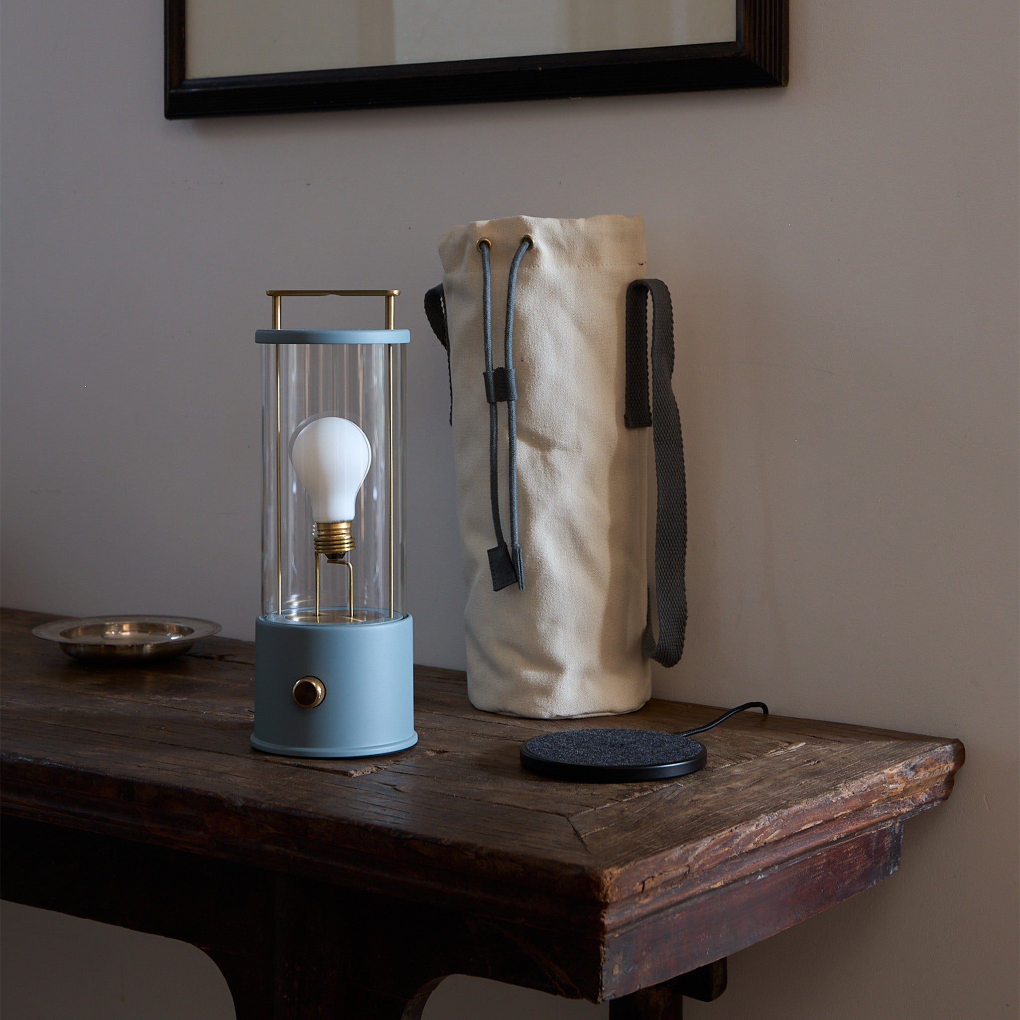 The Muse 1.0 Portable Lamp in Selvedge Blue Bundle