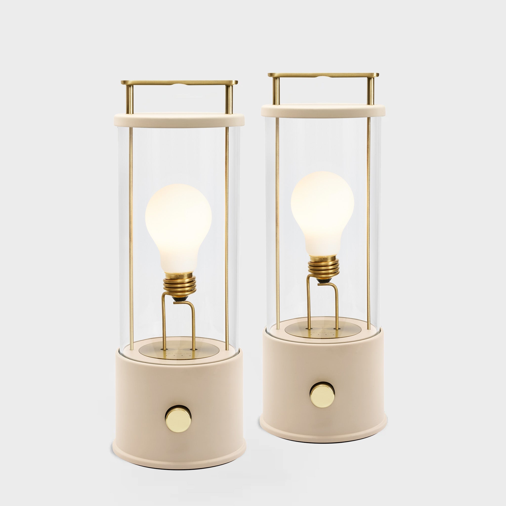 The Muse 1.0 Portable Lamp in Setting Plaster Pink - Set of 2