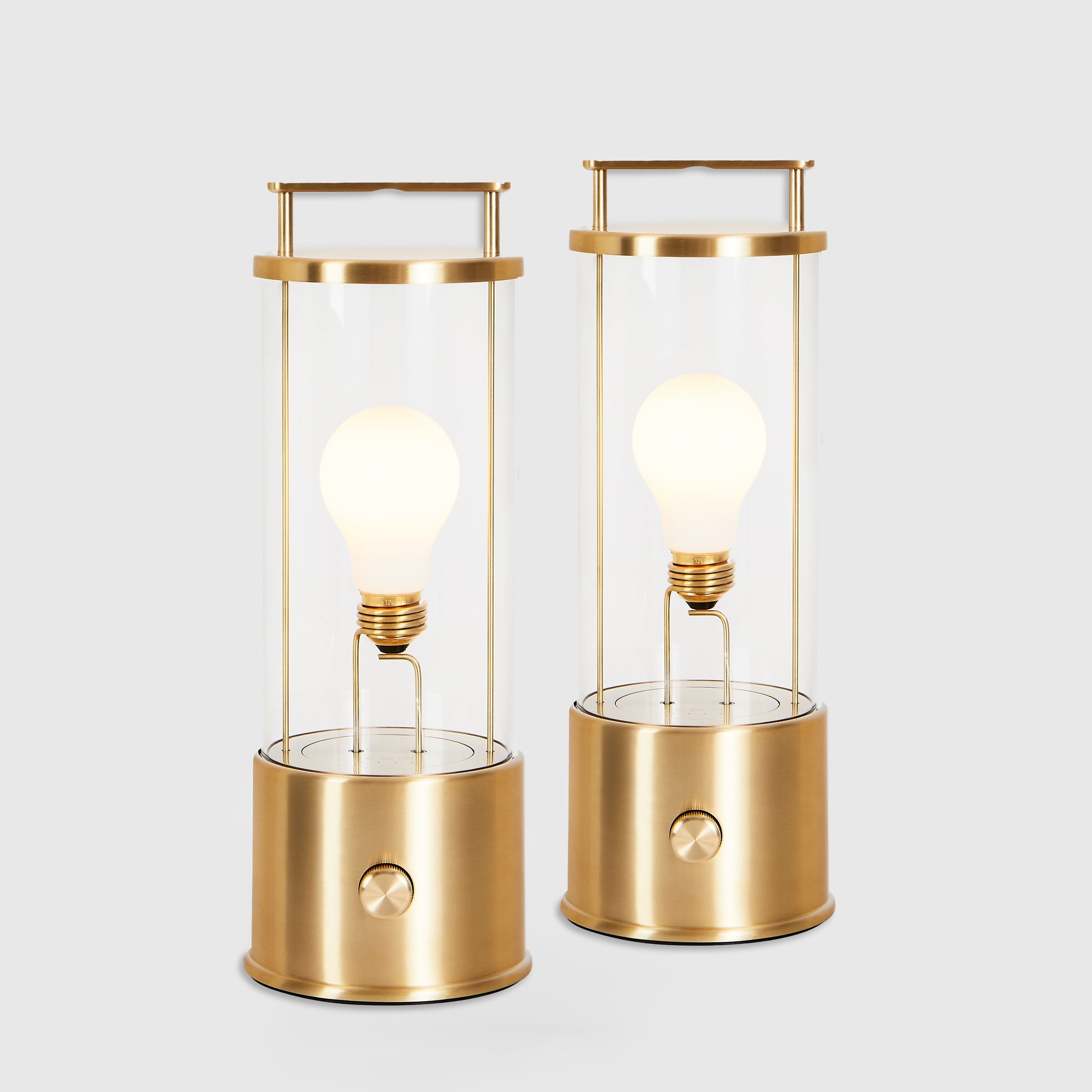 The Muse 1.0 Portable Lamp in Solid Brass - Set of 2