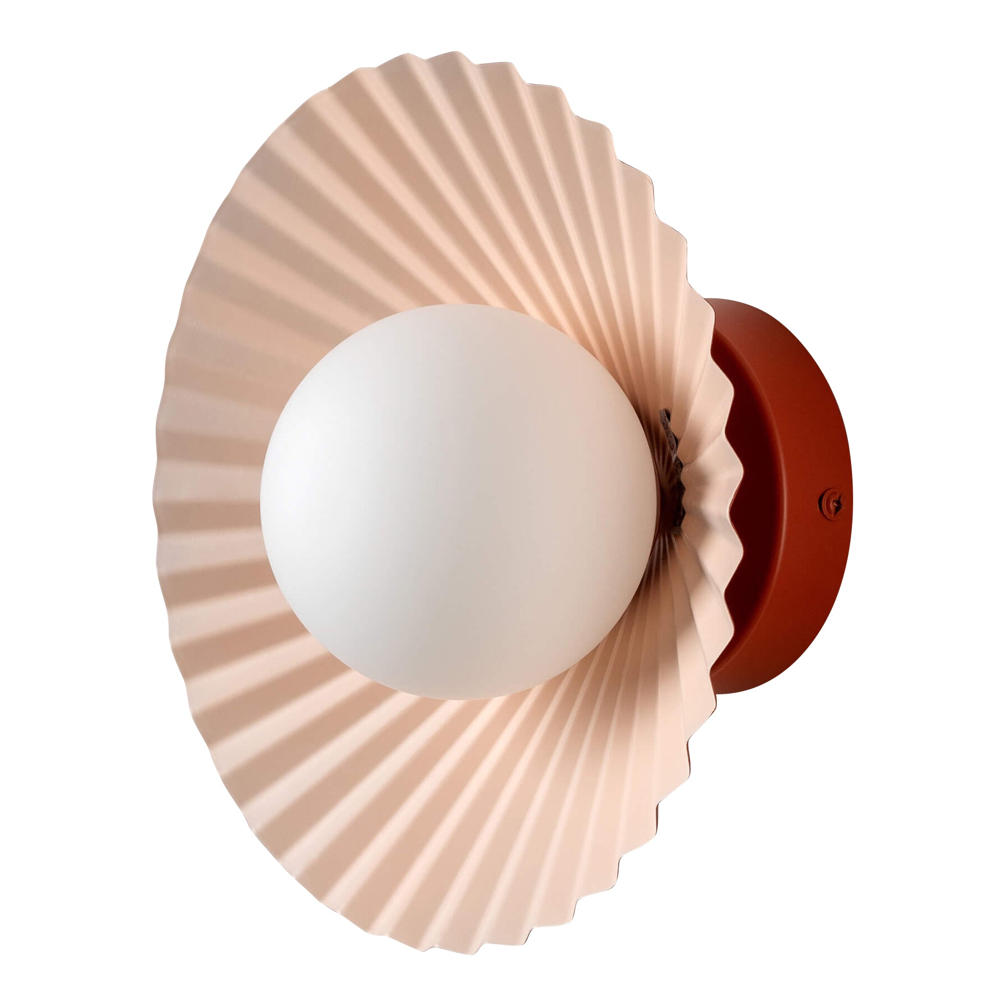 The Pleat wall and flush ceiling light