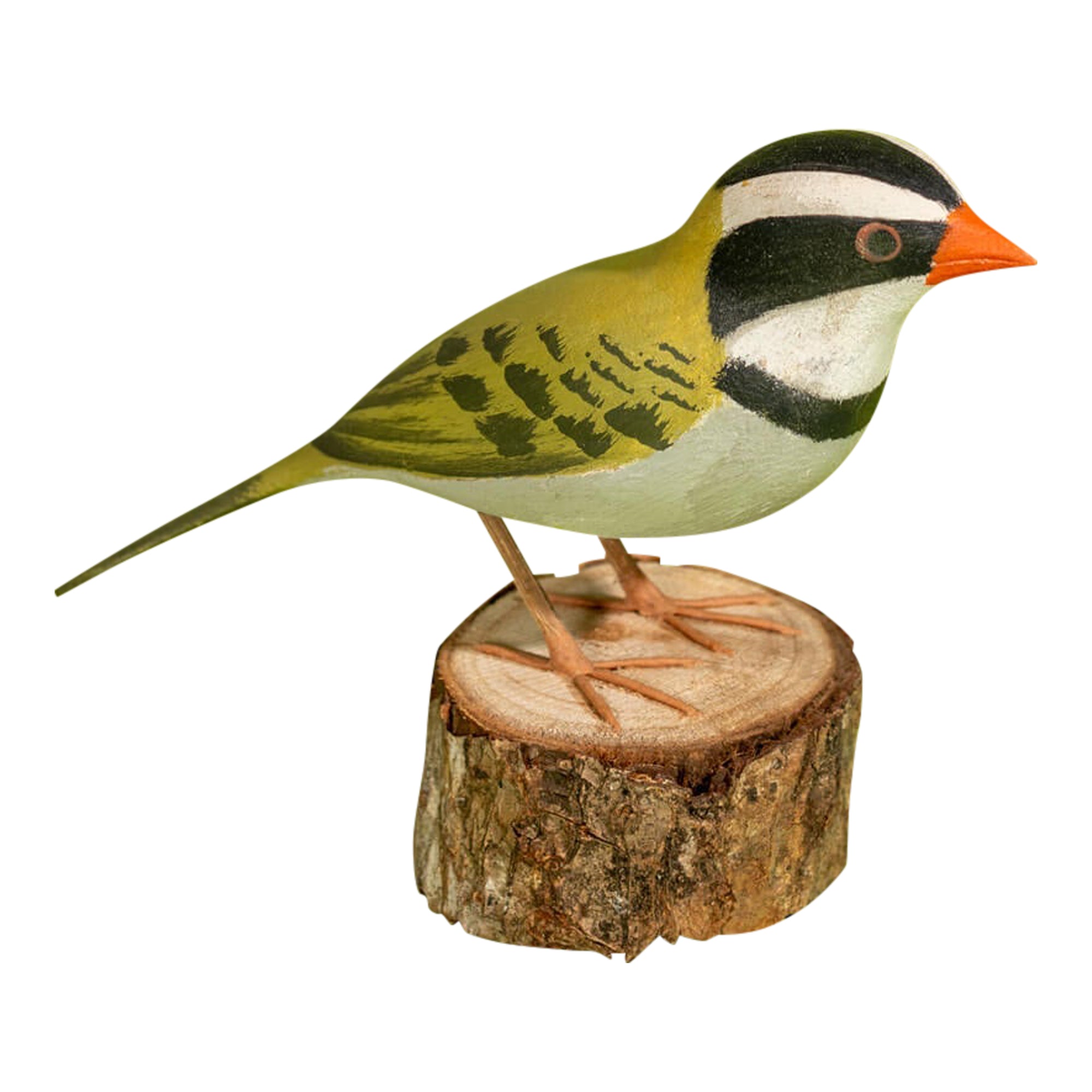 Tico Coleiro Hand-carved Brazilian Bird Ornament