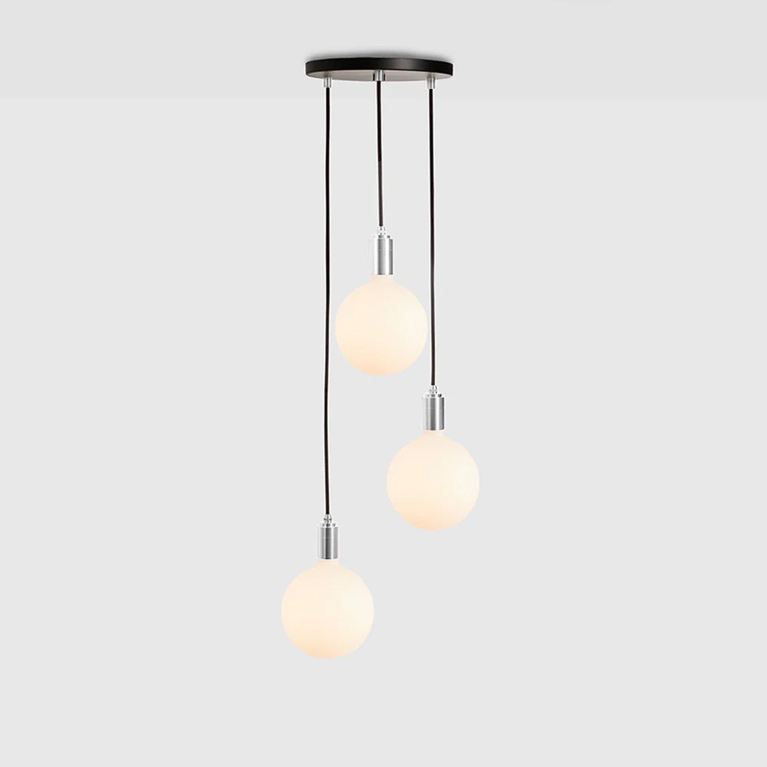 Triple Pendant in Stainless Steel + Sphere IV