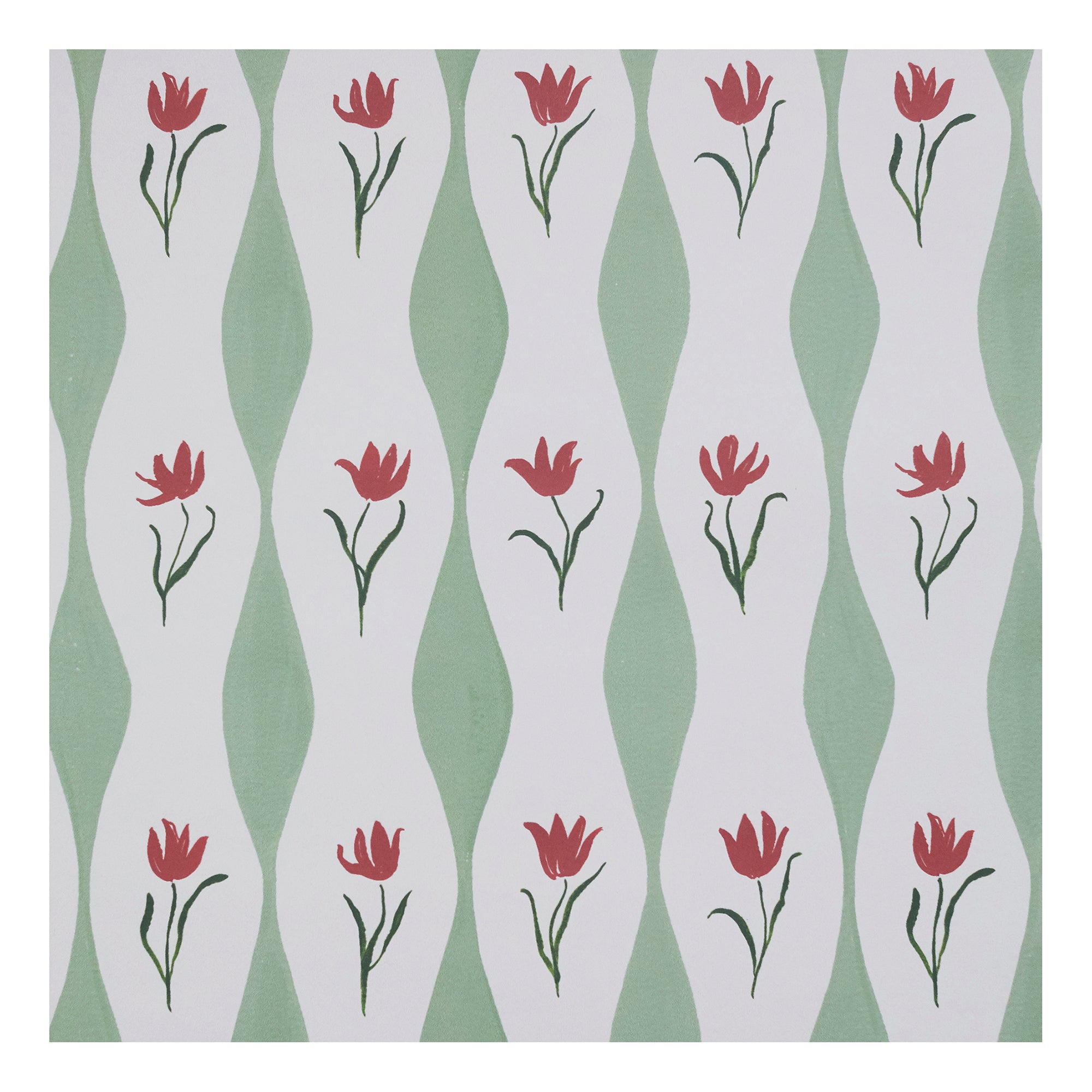 Tulip Wave linen, pistachio