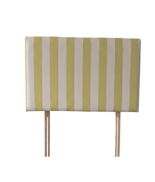 Striped Upholstered Linen Headboard | Double