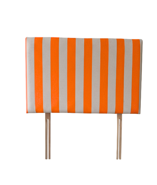 Striped Upholstered Linen Headboard | Single