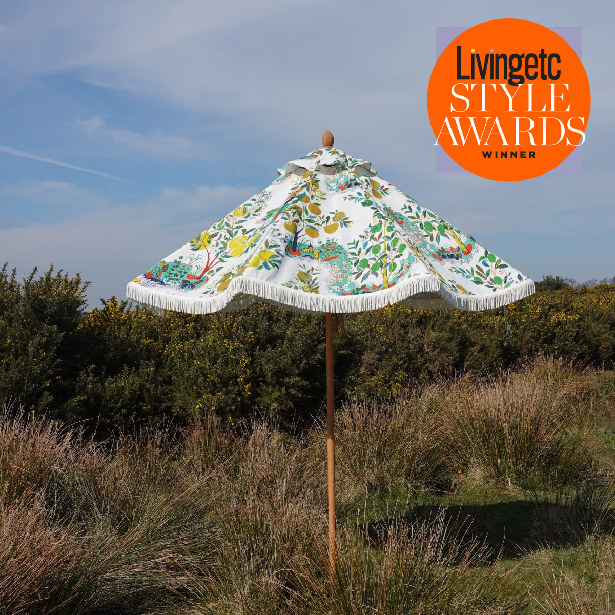 Josef Frank Citrus Garden Fringed Parasol