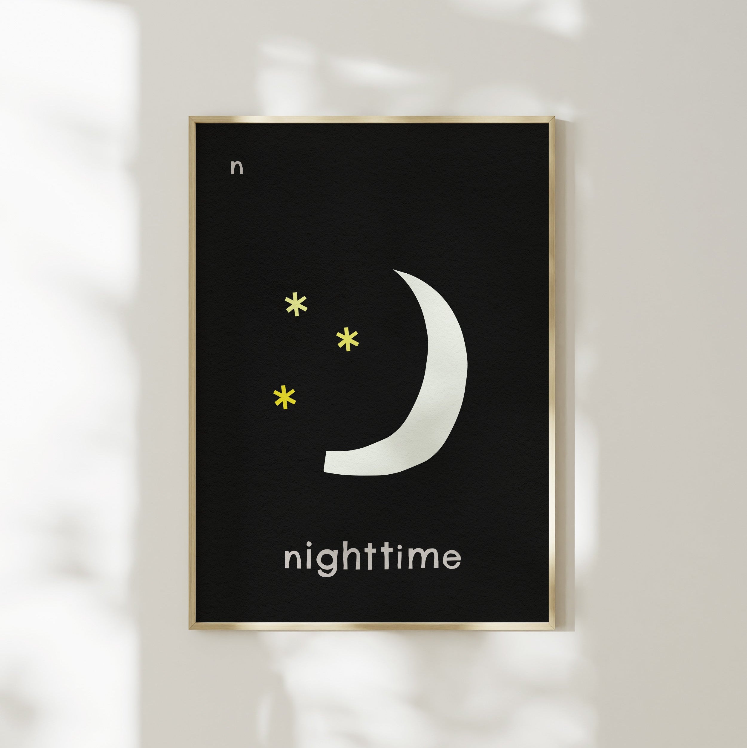 N for Nighttime | Giclée Fine Art Print