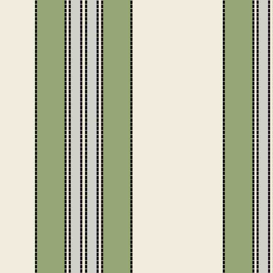 Vintage Deckchair Fabric - Apple