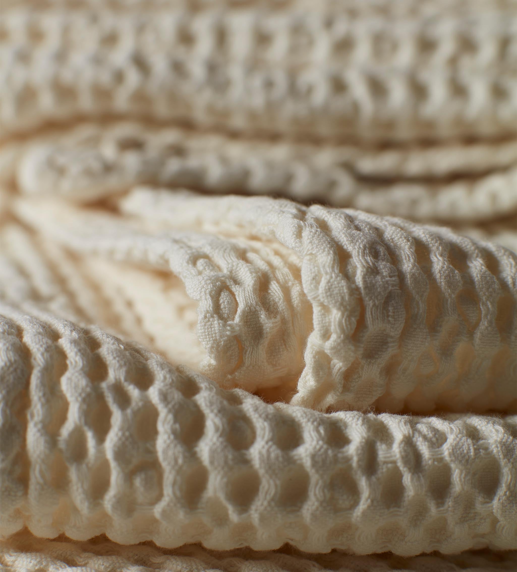 Cream 100% Cotton Waffle Towels