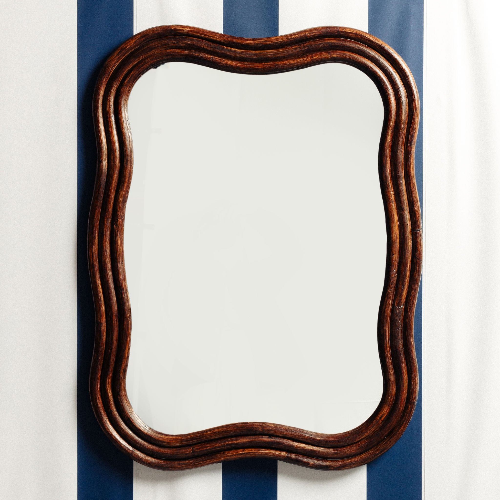 Wave Rattan Mirror (Large)