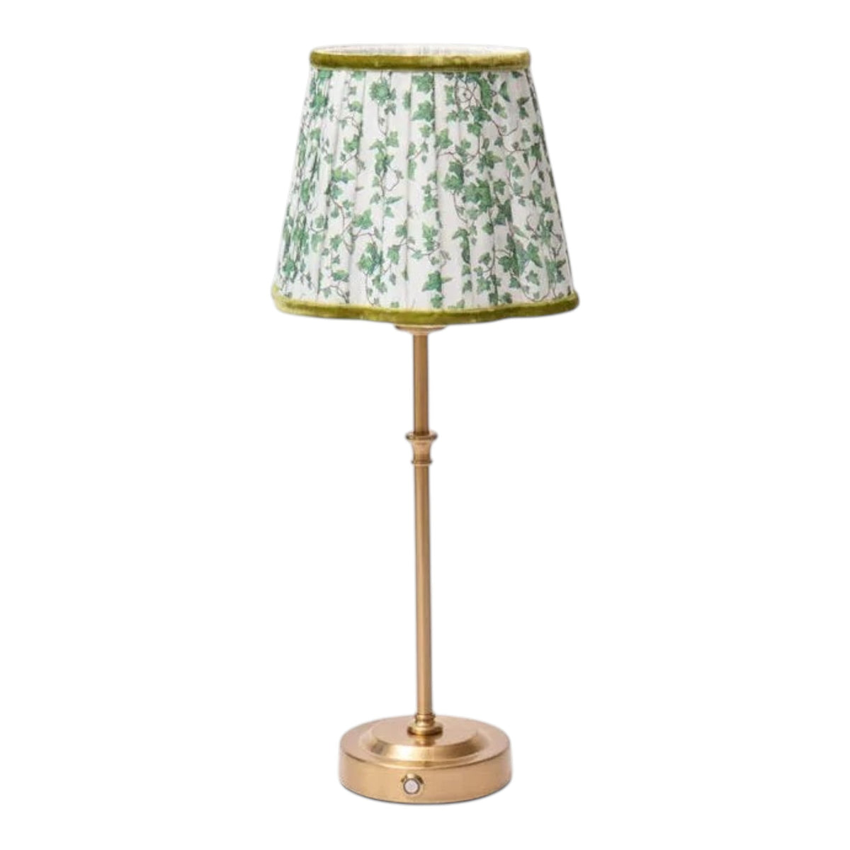 Lyla Rechargeable Table Lamp with Ivy Green Lampshade