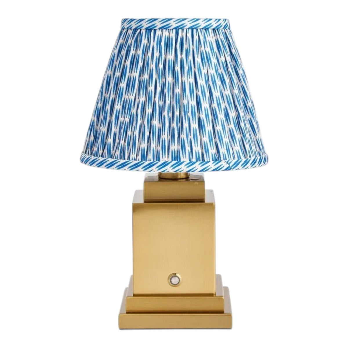 Stephanie Table Lamp with Blue Patola Lampshade
