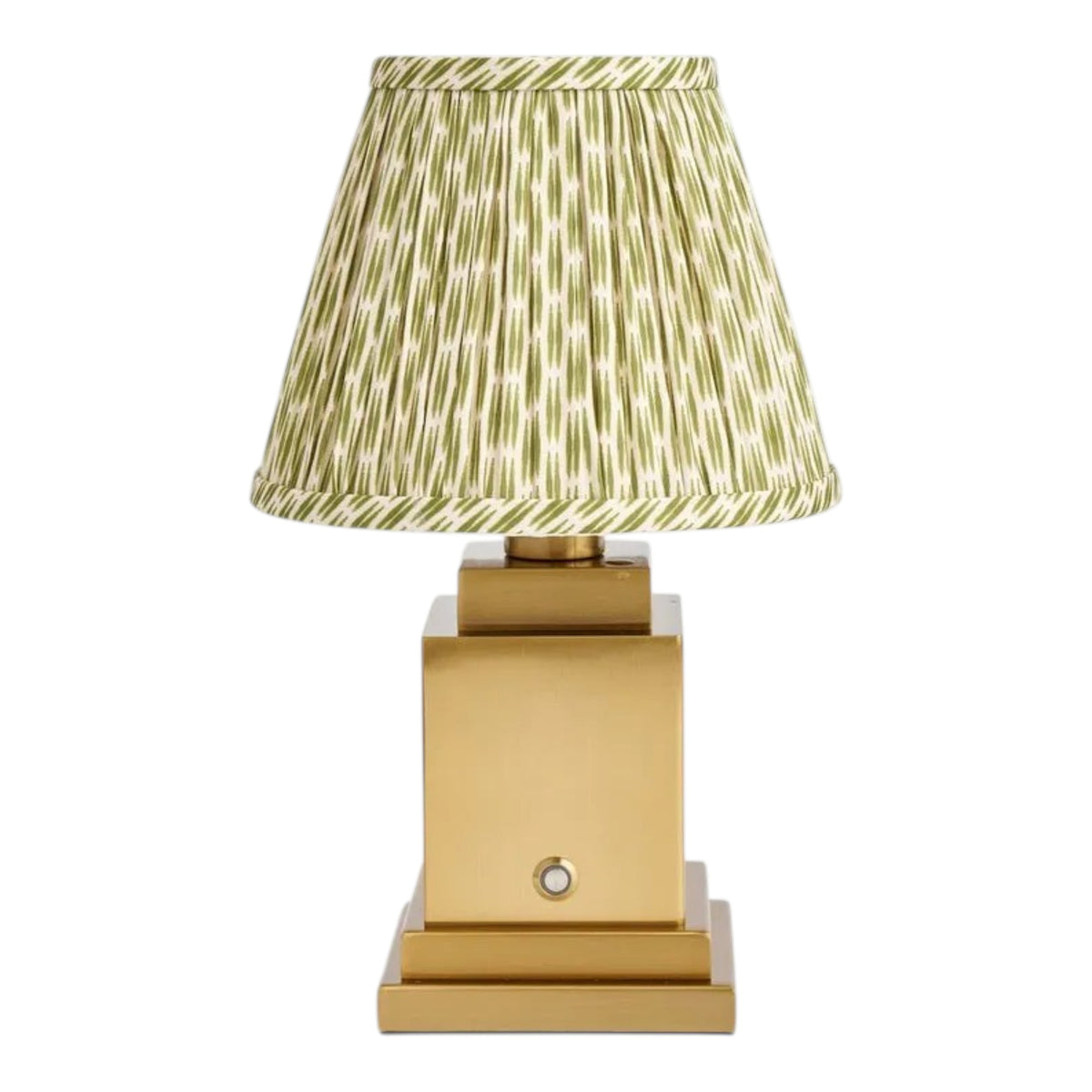Stephanie Table Lamp with Green Patola Lampshade