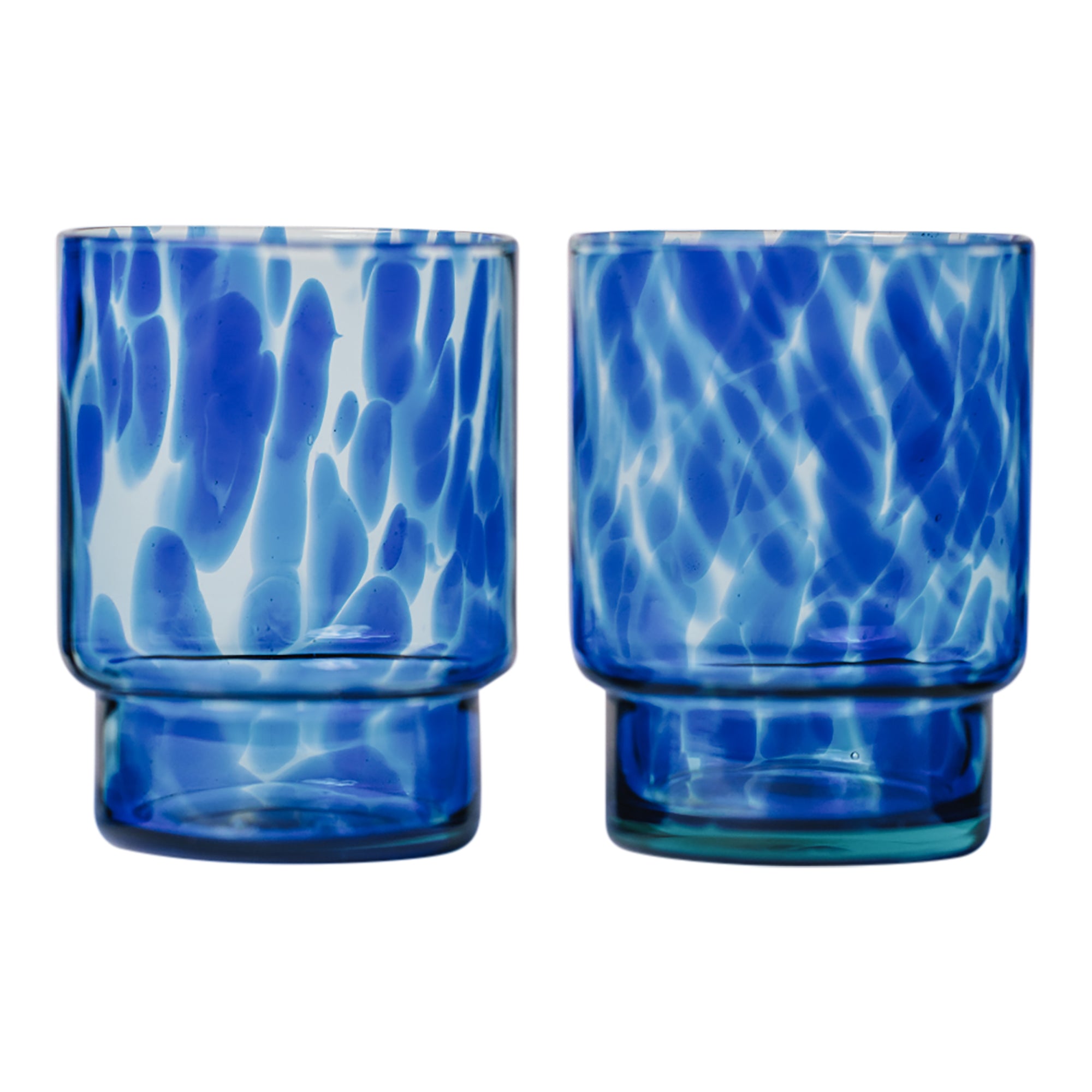 Blue Tortoise Glasses (Set of Two)