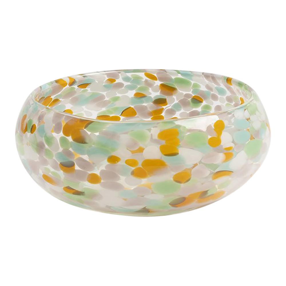 Sunset Confetti Glass Bowl