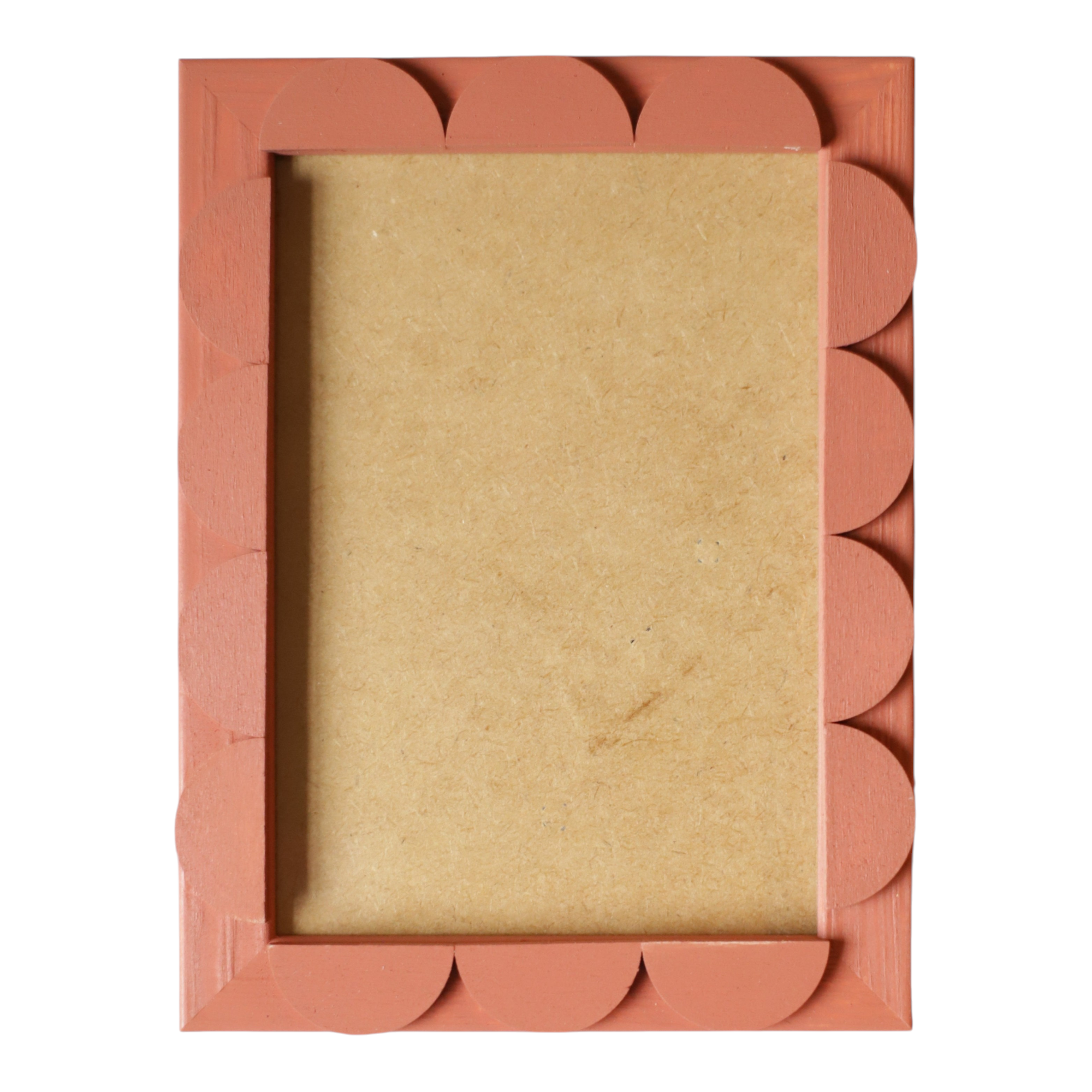 Terracotta Stained Scallop Frame