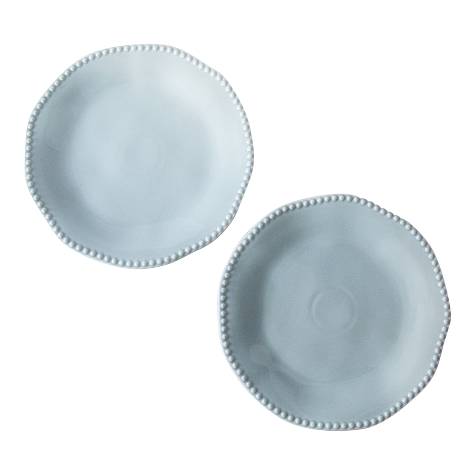 Blue Bobbin Plates (Set of Two)