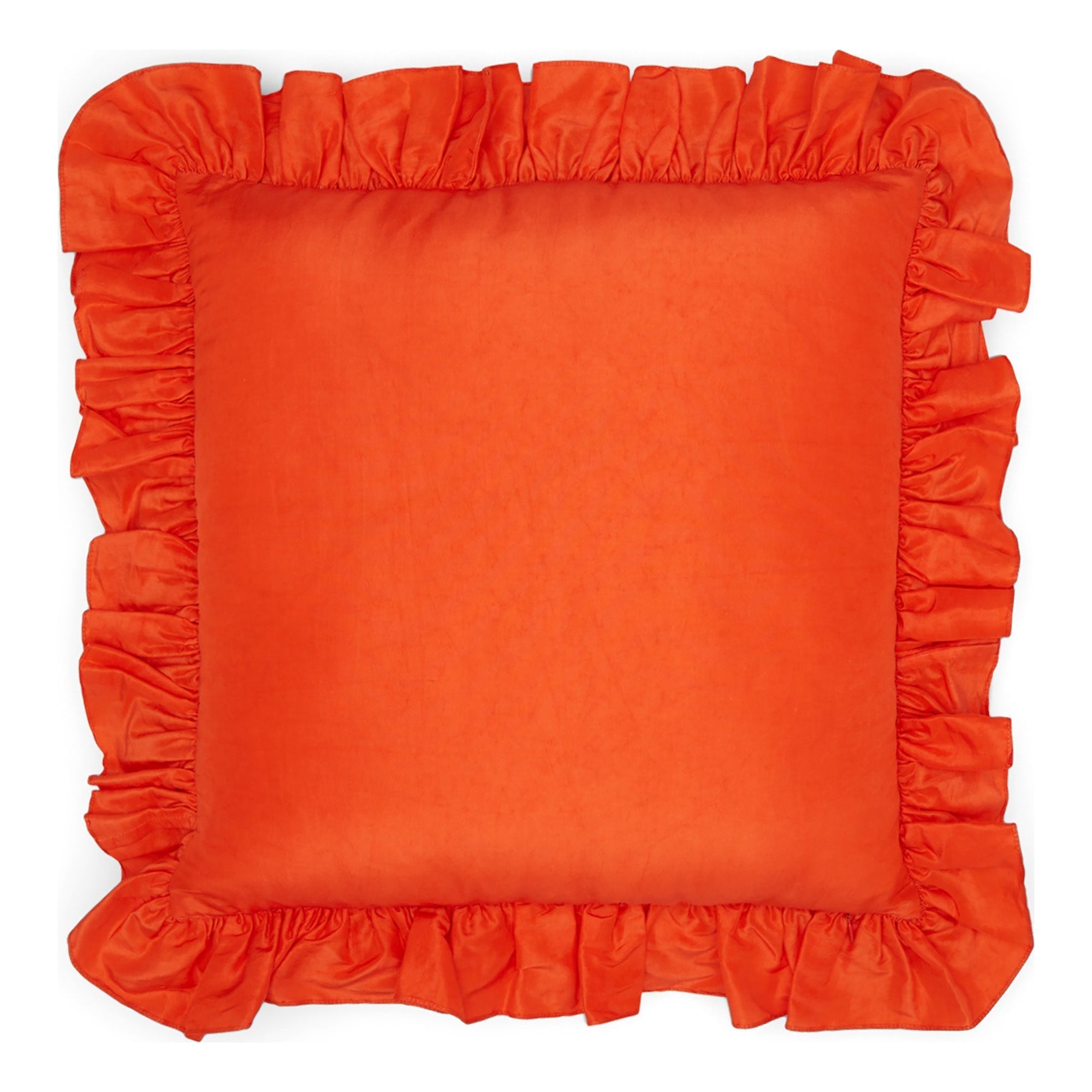 Aruni Silk Ruffle Cushion