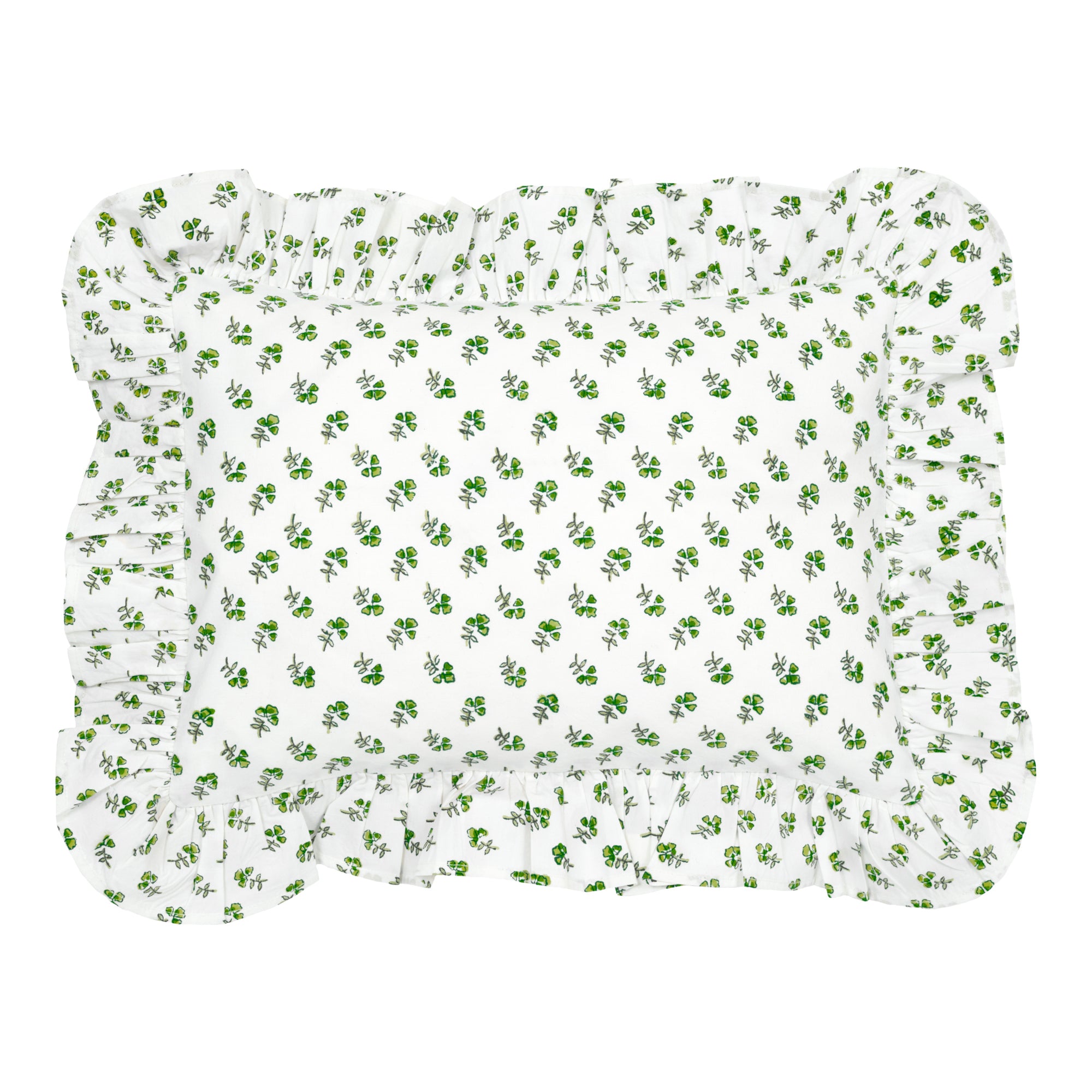 Green Ditsy Baby Pillowcase