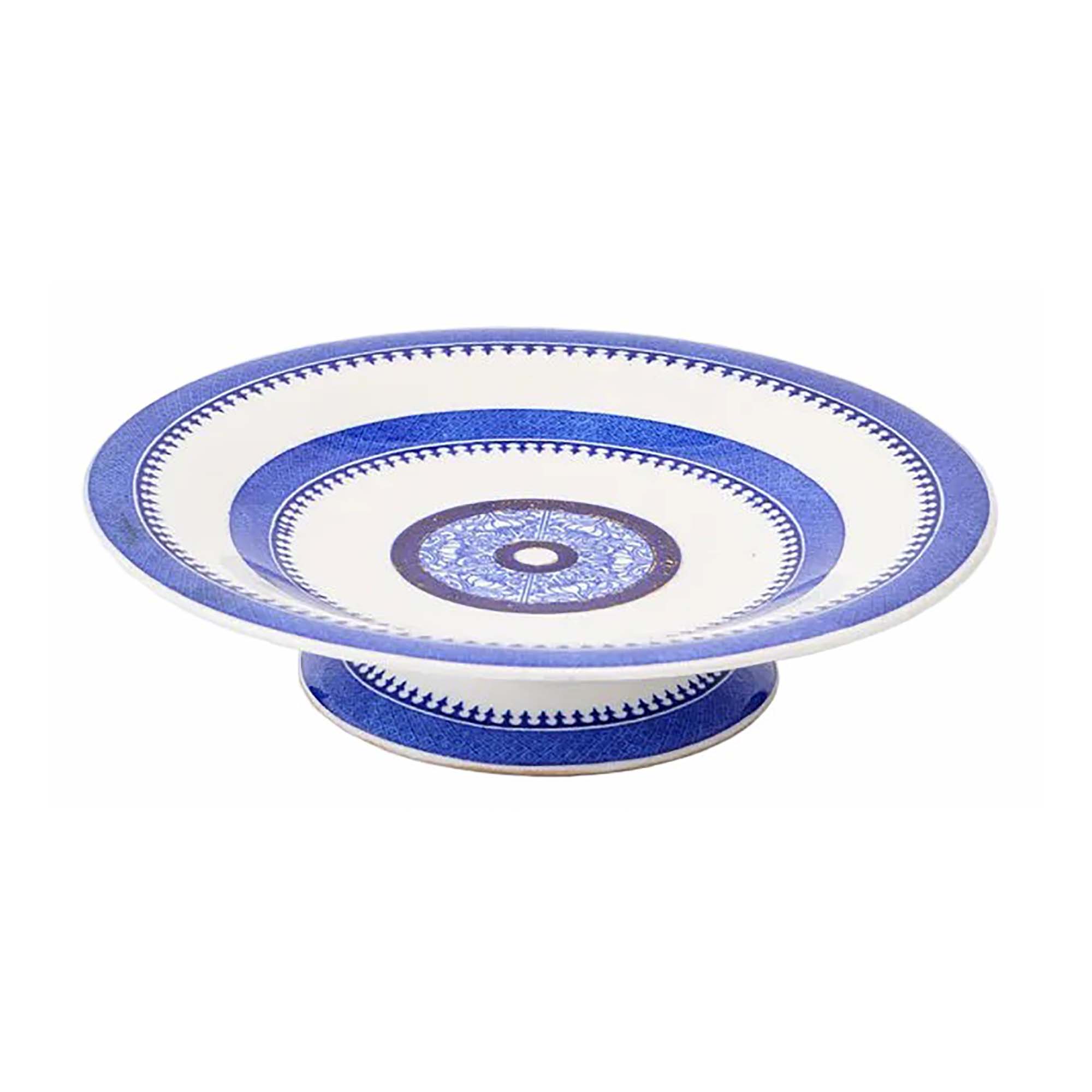 Blue and White Footed Stand