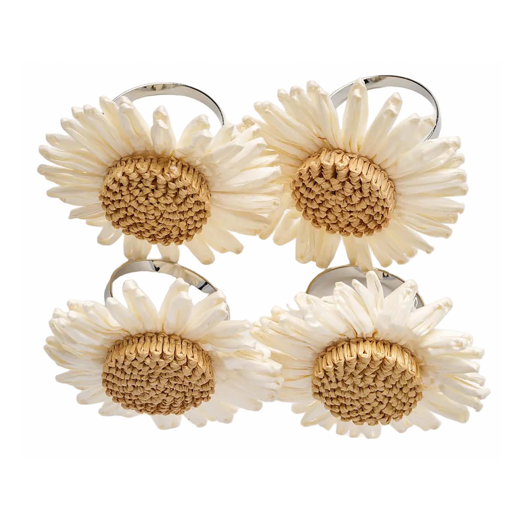 Daisy Napkin Rings (set of 4)