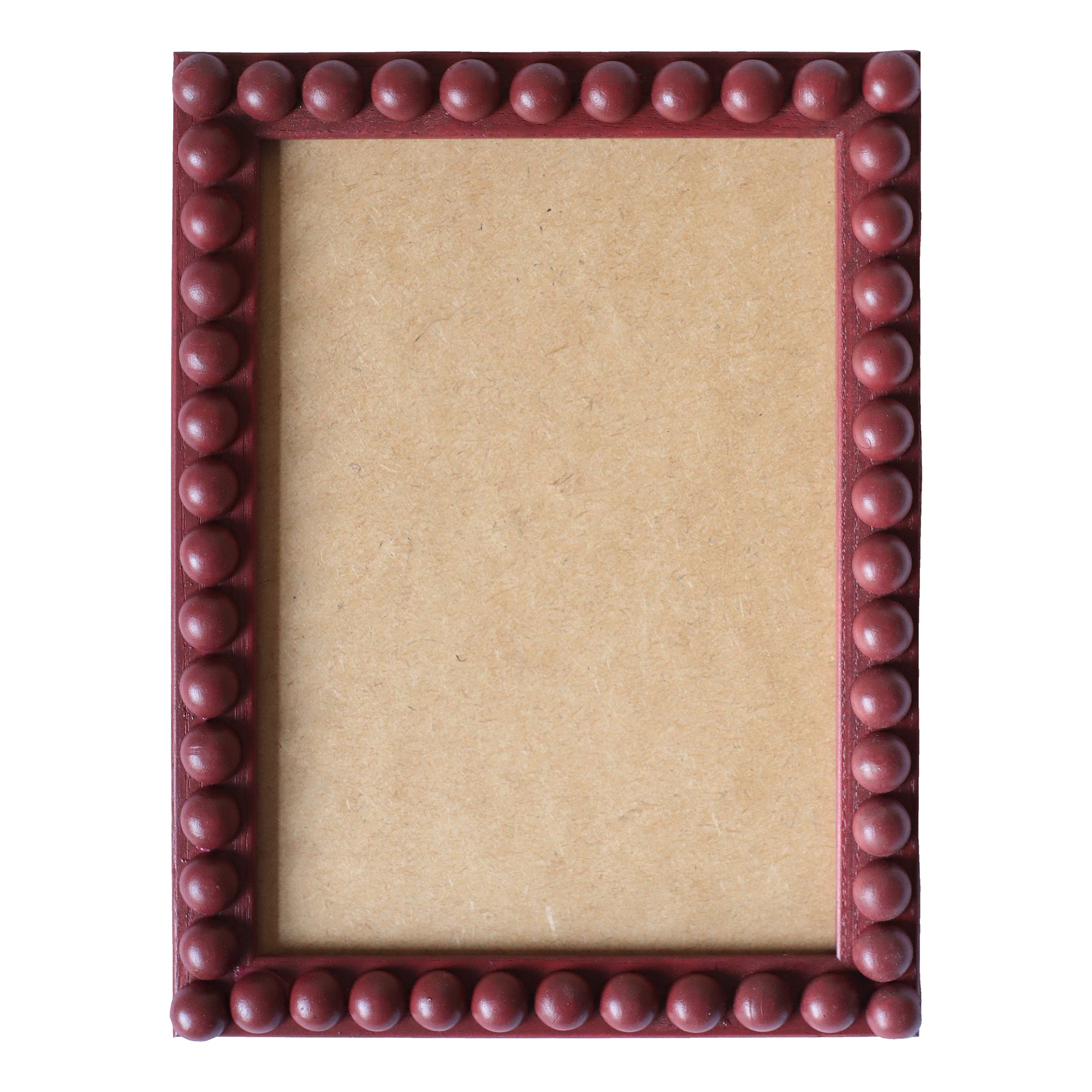 Brick Red Stained Bobbin Frame