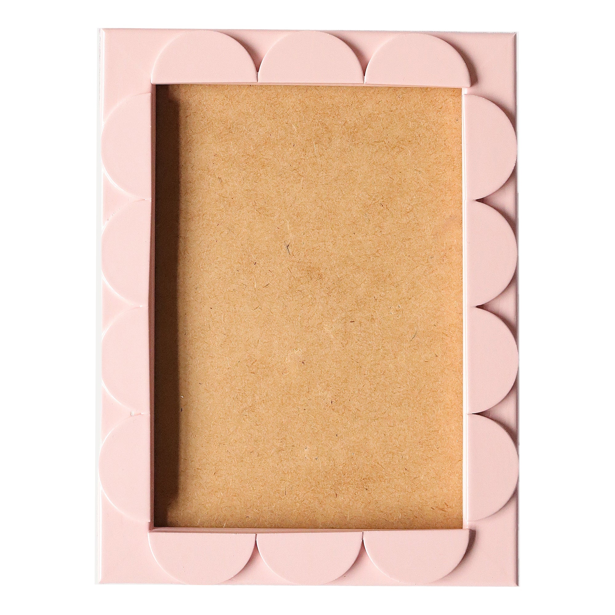 Soft Pink Lacquered Scallop Frame