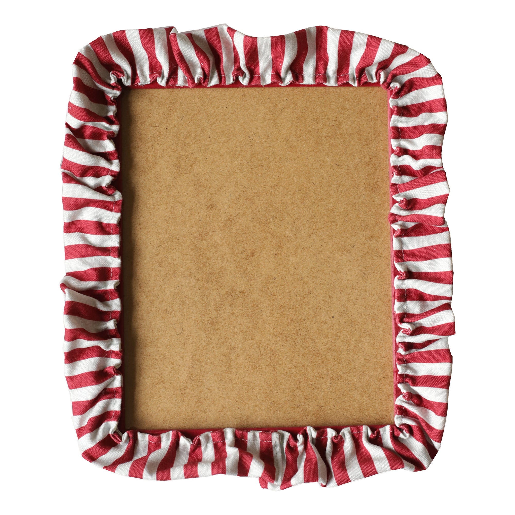 Cranberry Stripe Ruffle Frame