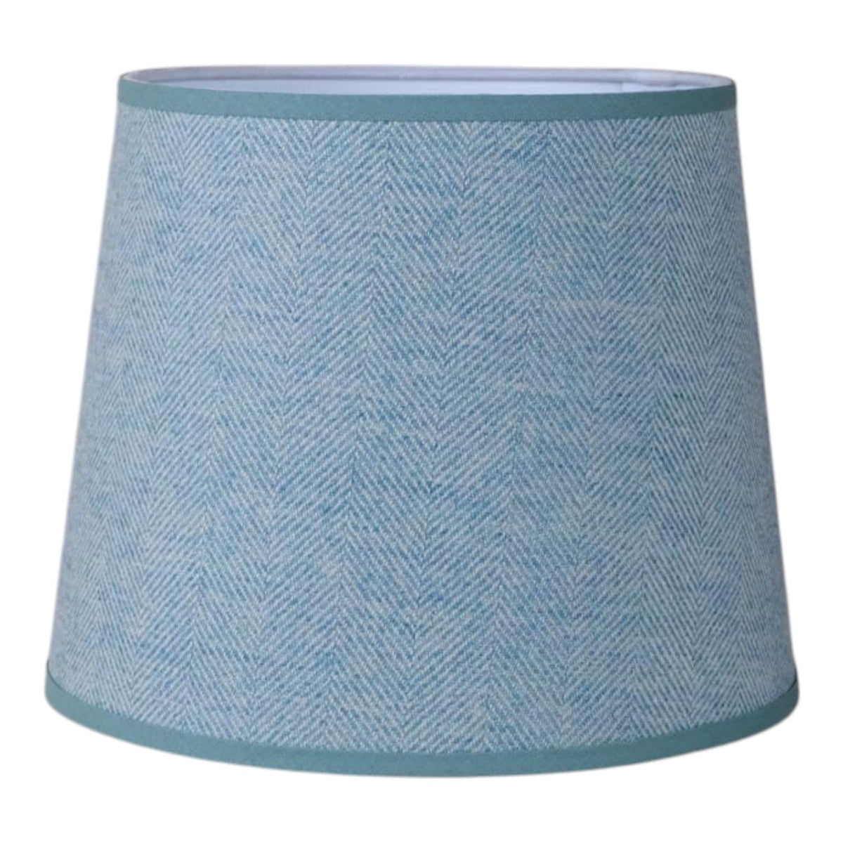 Teal Tweed Large Tapered Lampshade
