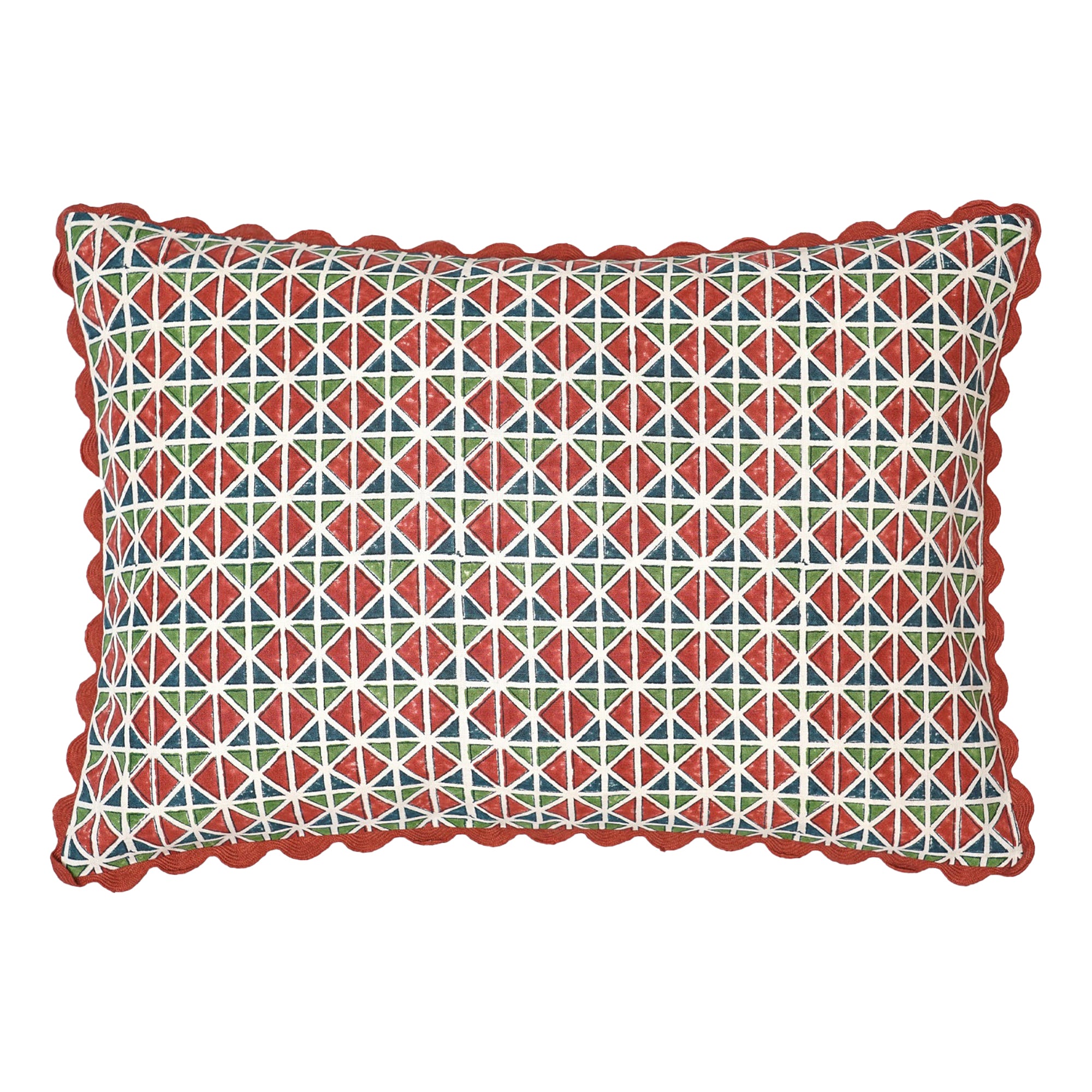 El Vedado Geometric Patterned Cushion - Multi