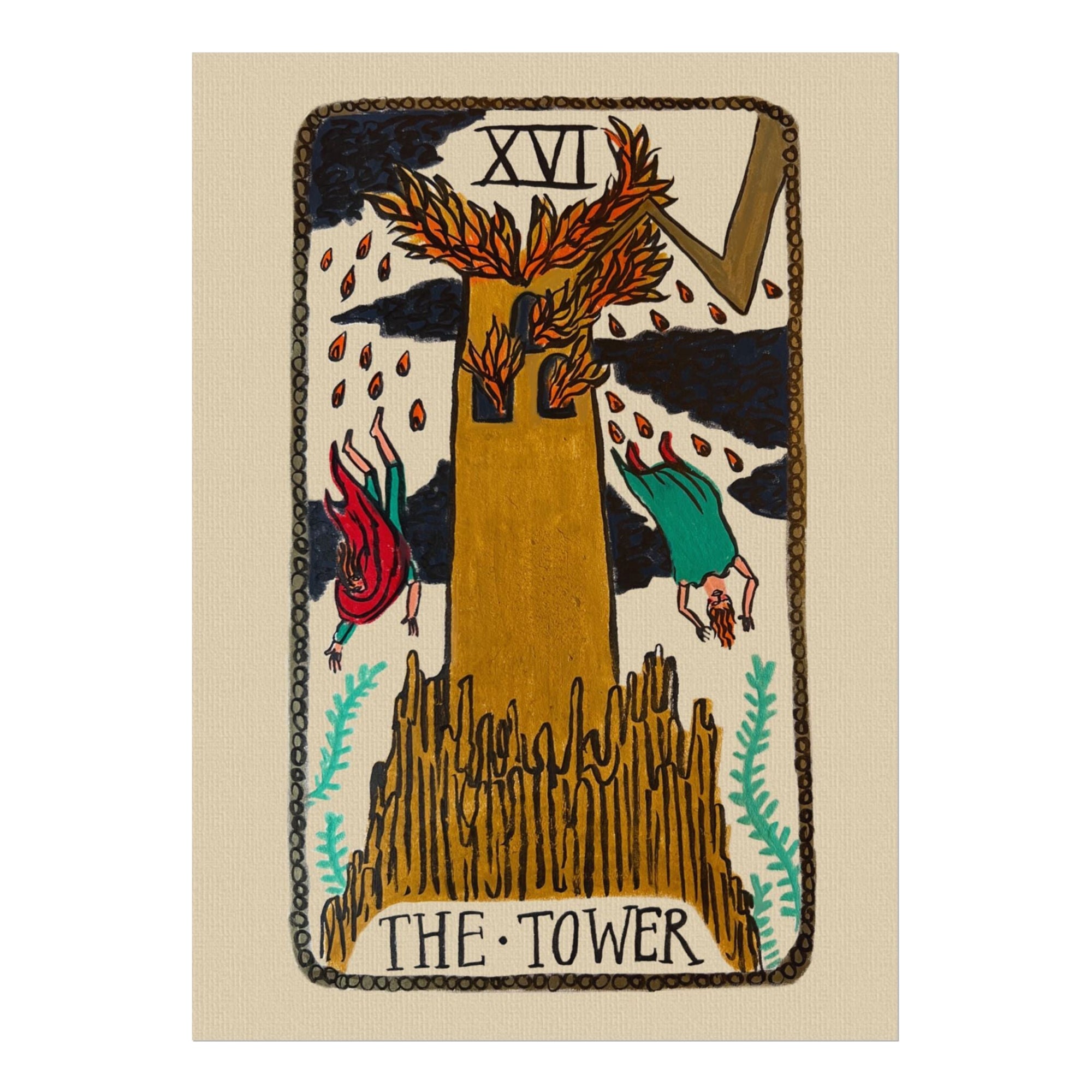 Tabby Booth Fine Art Tarot Print • The Tower