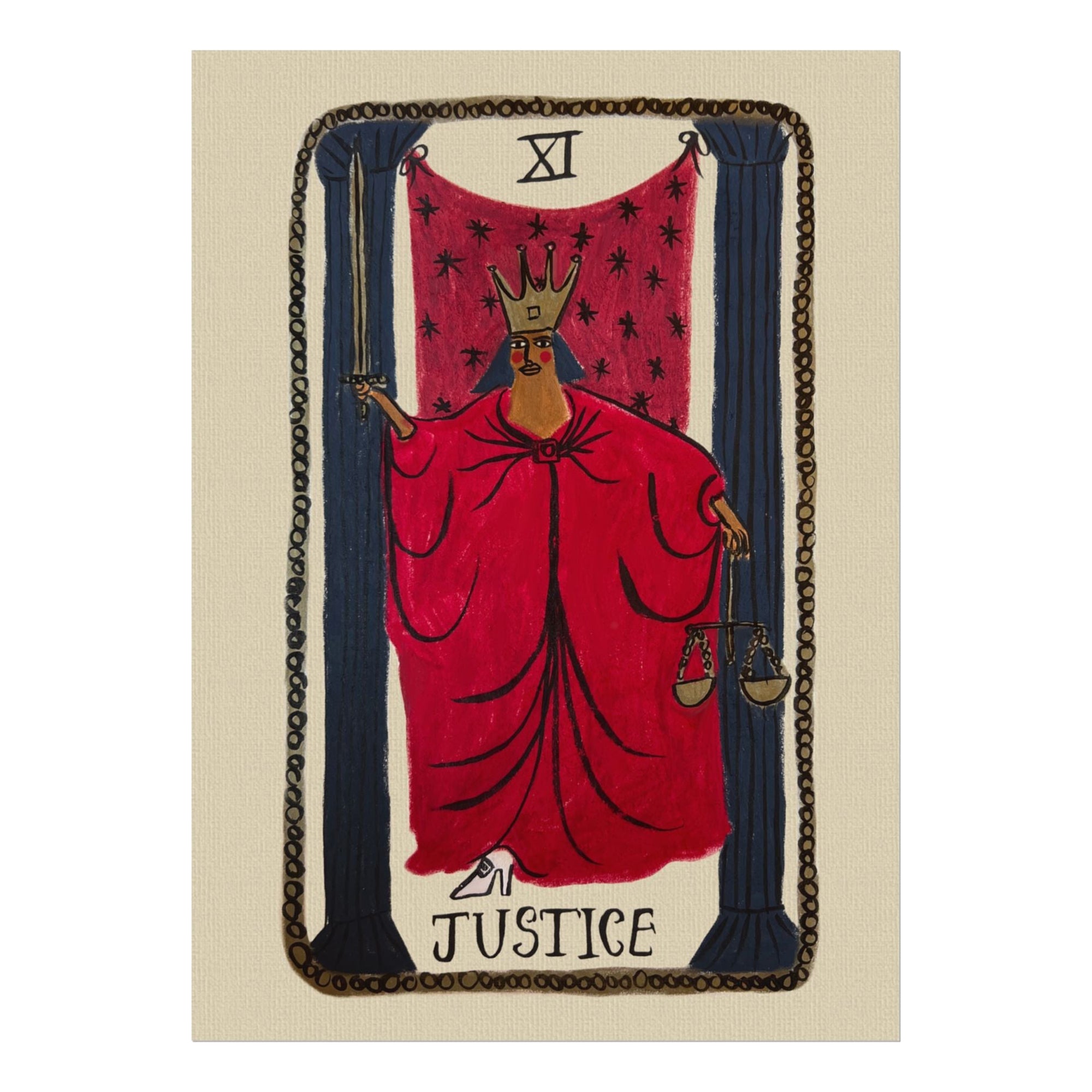 Tabby Booth Fine Art Tarot Print • Justice