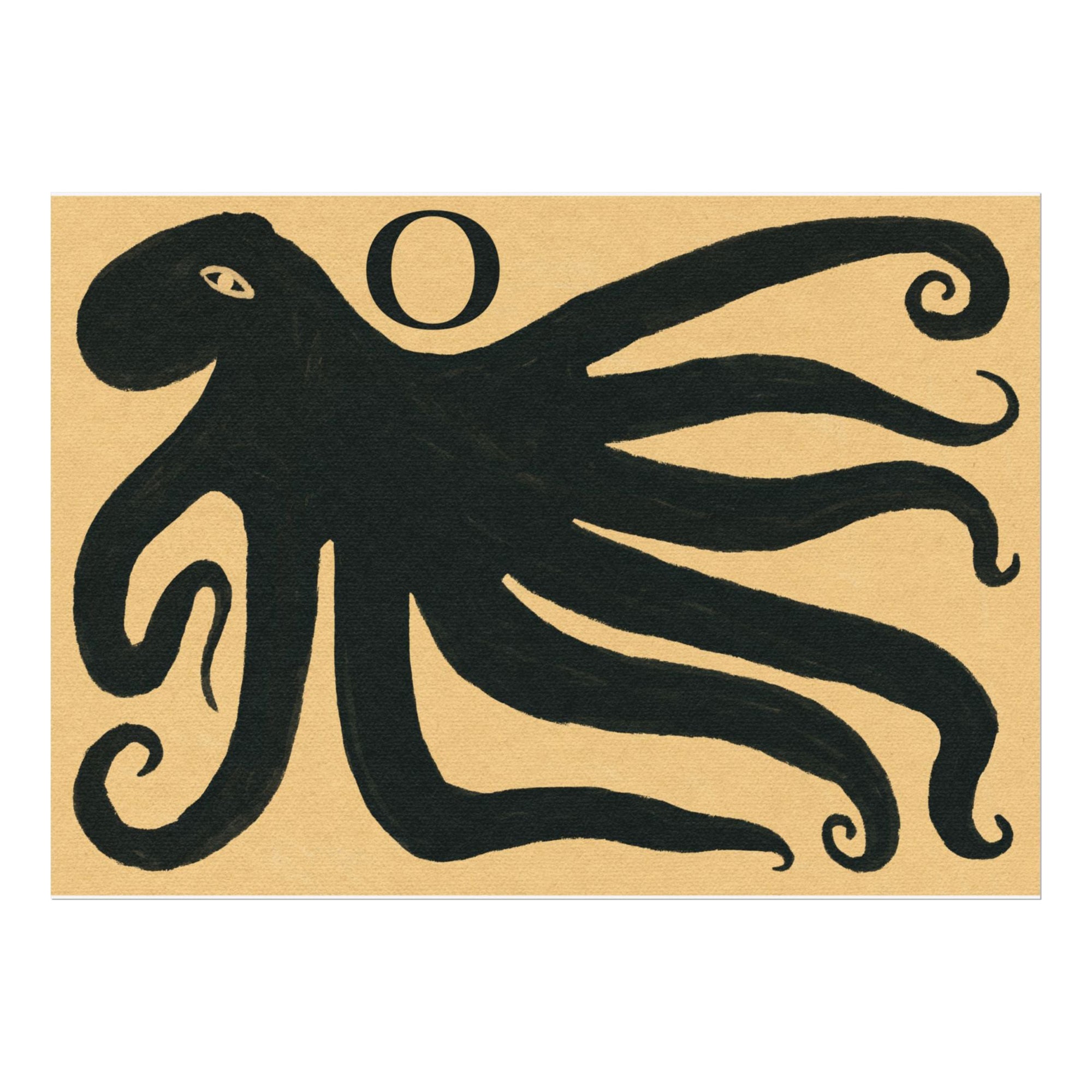 Tabby Booth Fine Art Print • O for Octopus