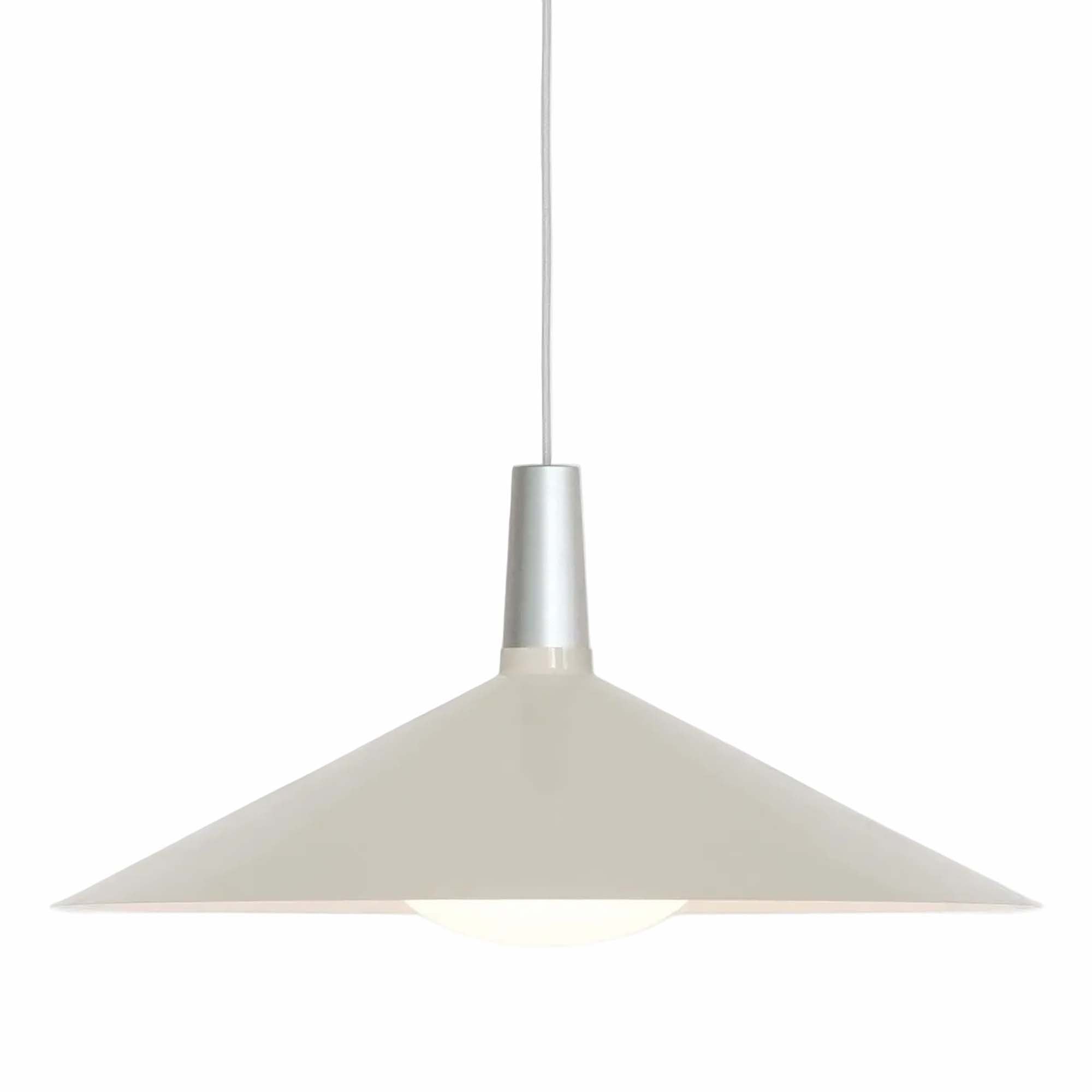 Bower Pendant Light Large in Oyster White + Oval II