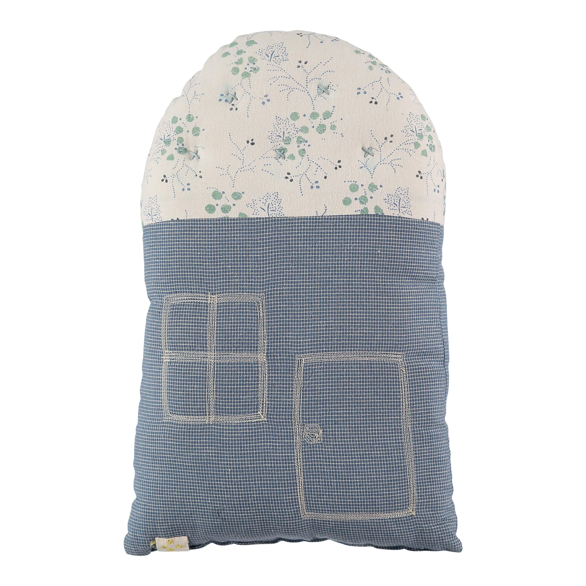 Small House cushion - Minako Cornflower