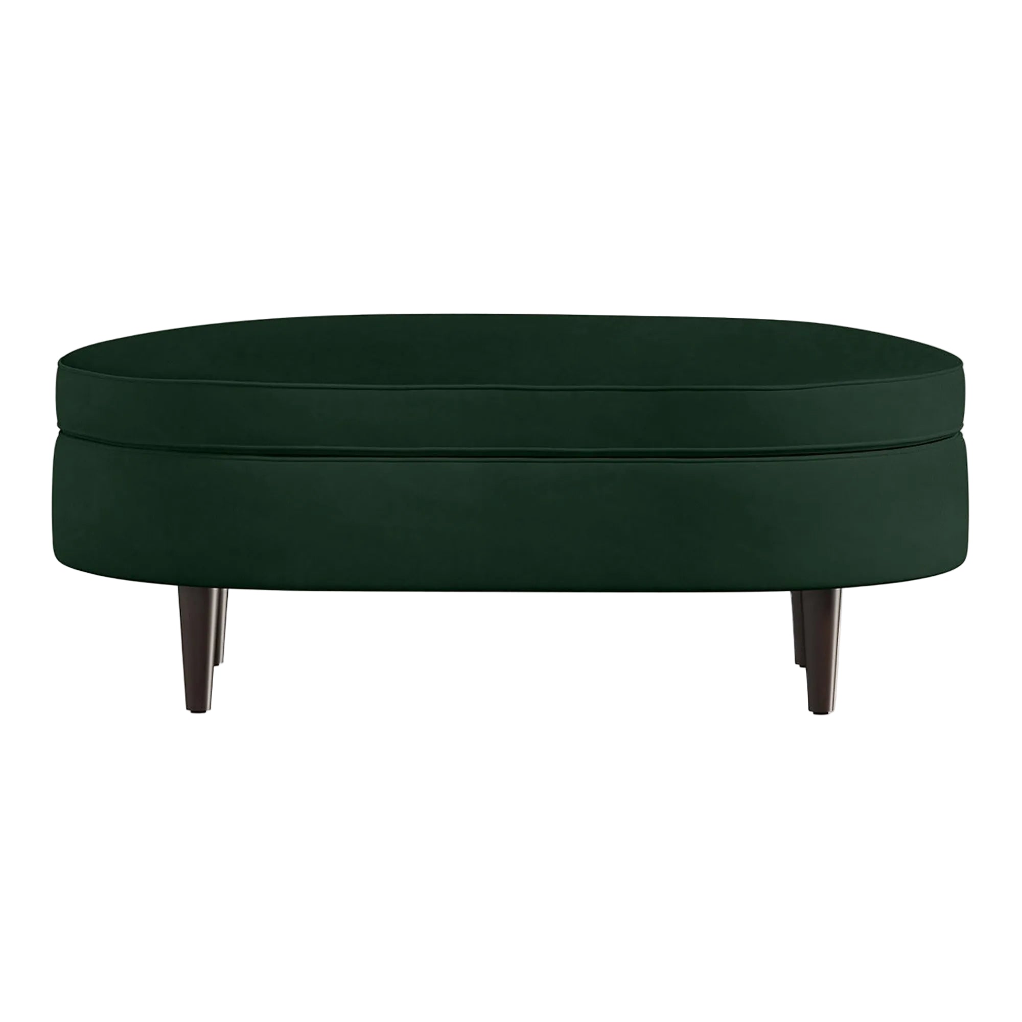 Carlotta Ottoman | Linen Olive
