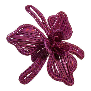 Orchid Woven Napkin Rings (Set of 4)