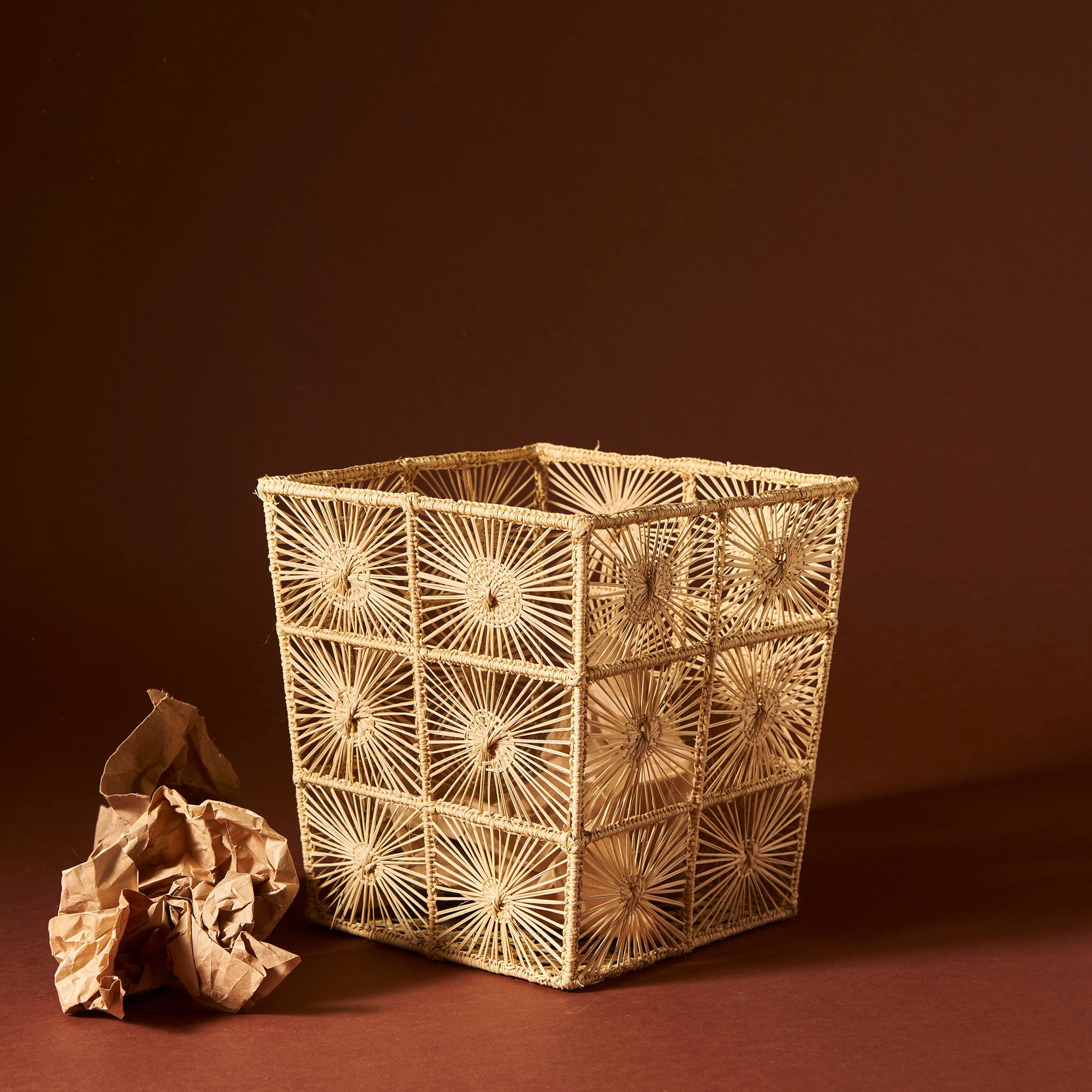 Carmen Woven Waste Paper Bin