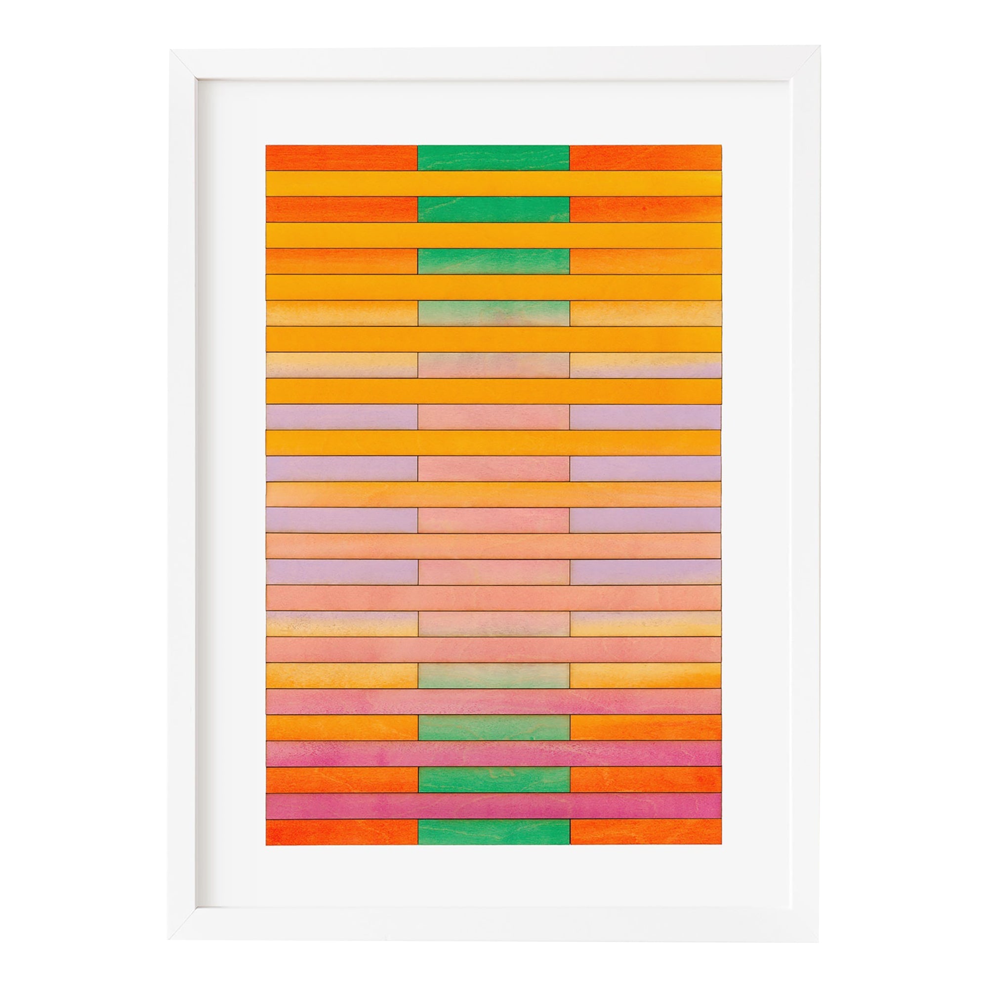 New York Stripe Colour Study Print