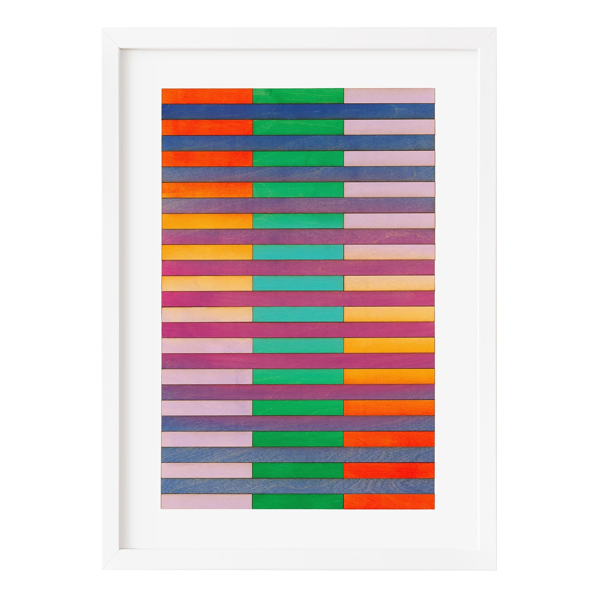 Atlanta Stripe Colour Study Print