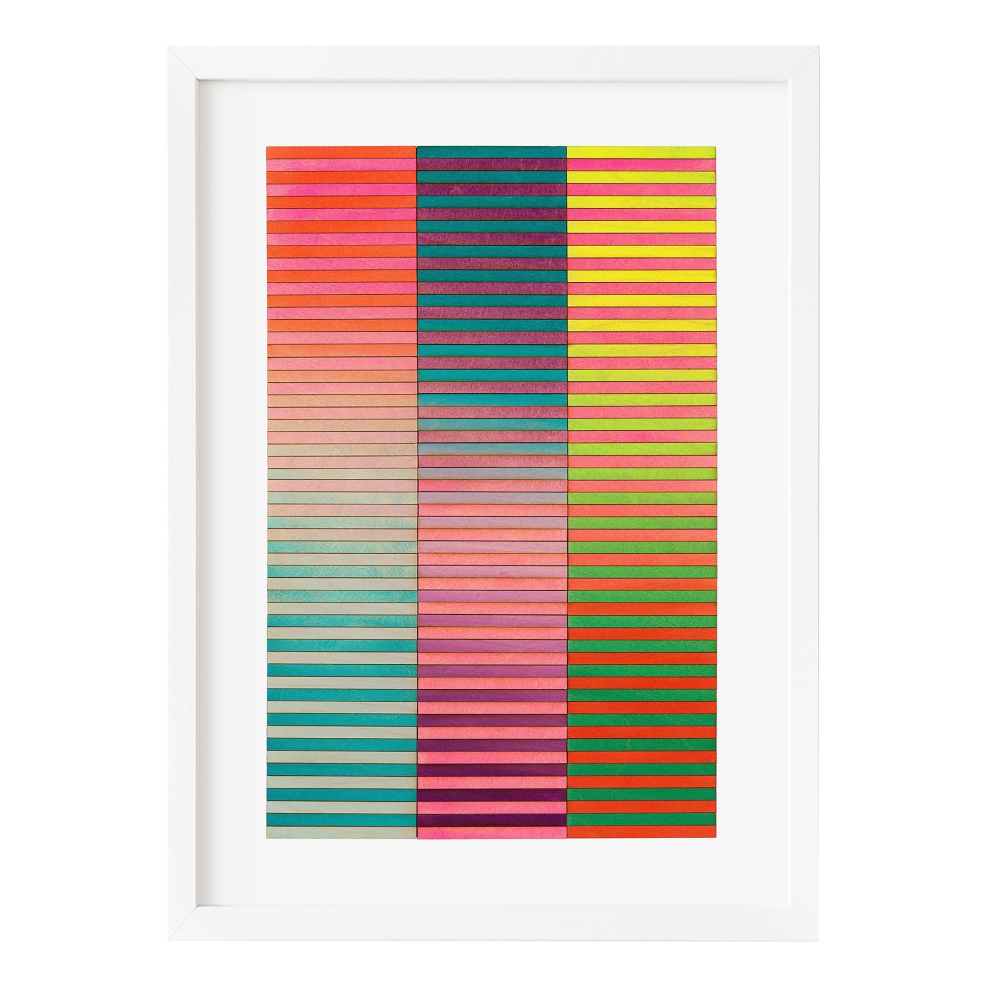 Seattle Stripe Colour Study Print