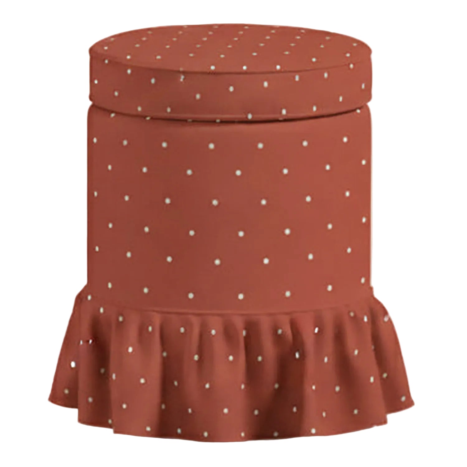Aurora Footstool, Red Velvet