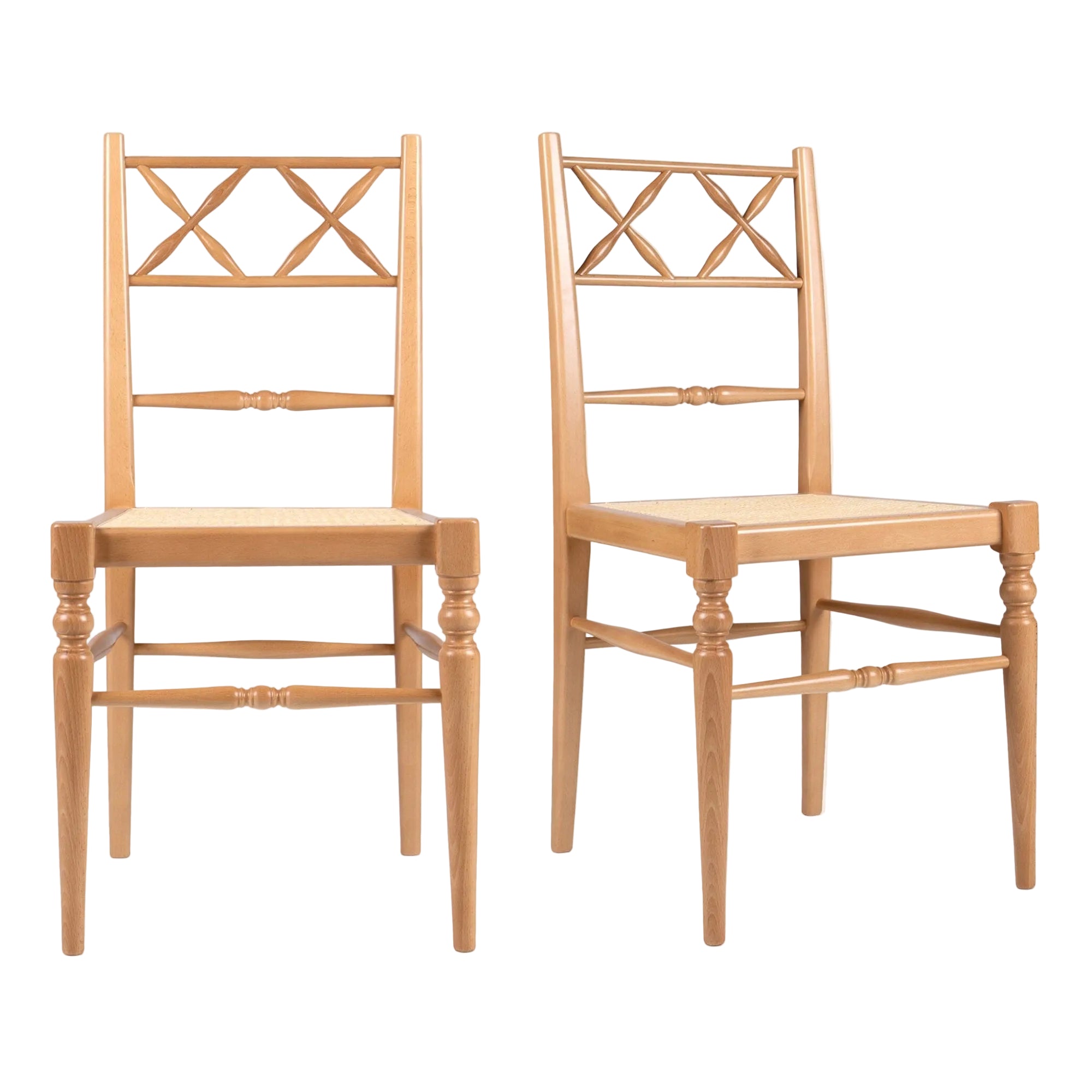 Pair of Chiara Dining Chairs, Natural