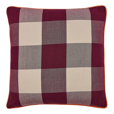 Cosmos Check Cushion | Fig