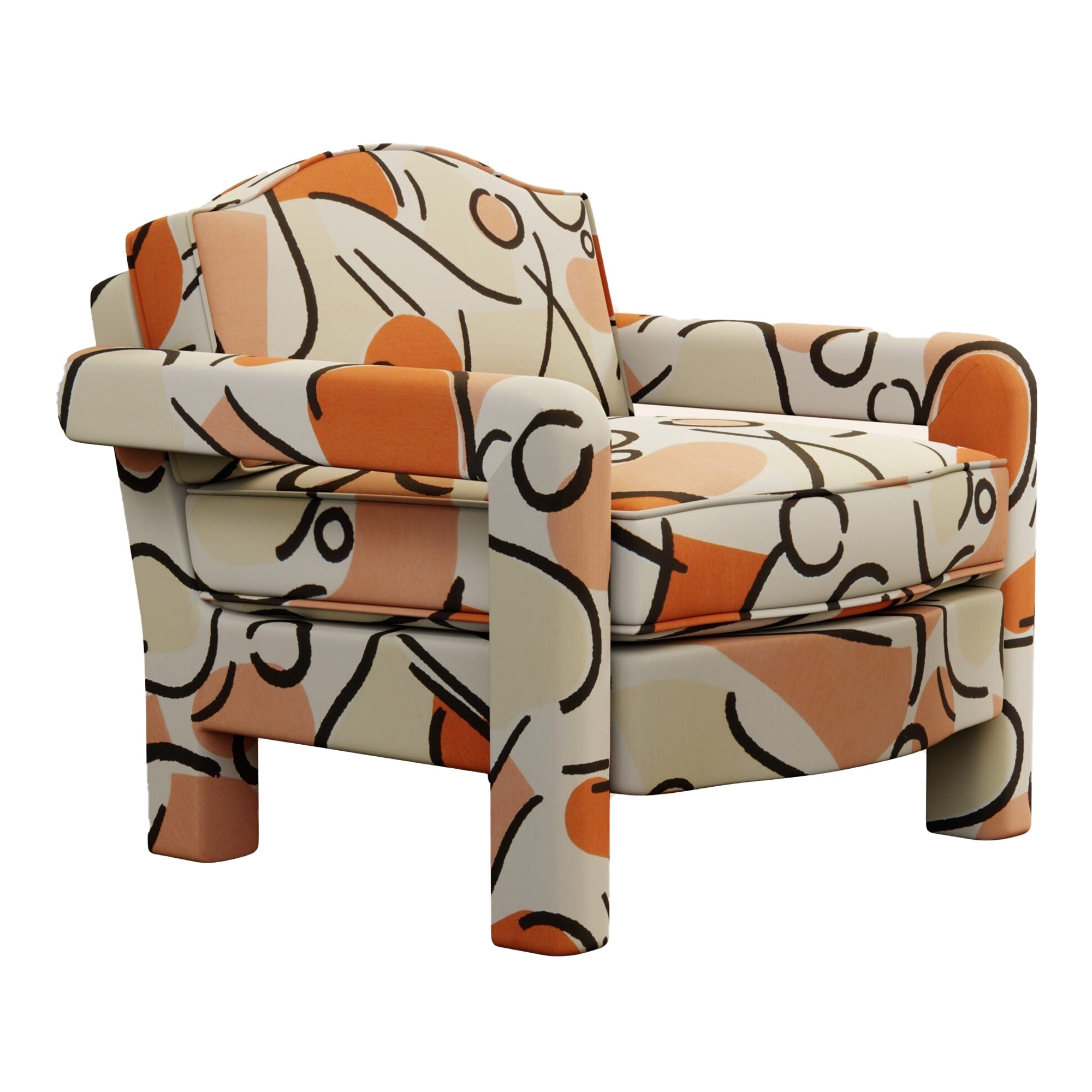 Elio Armchair, Tangerine