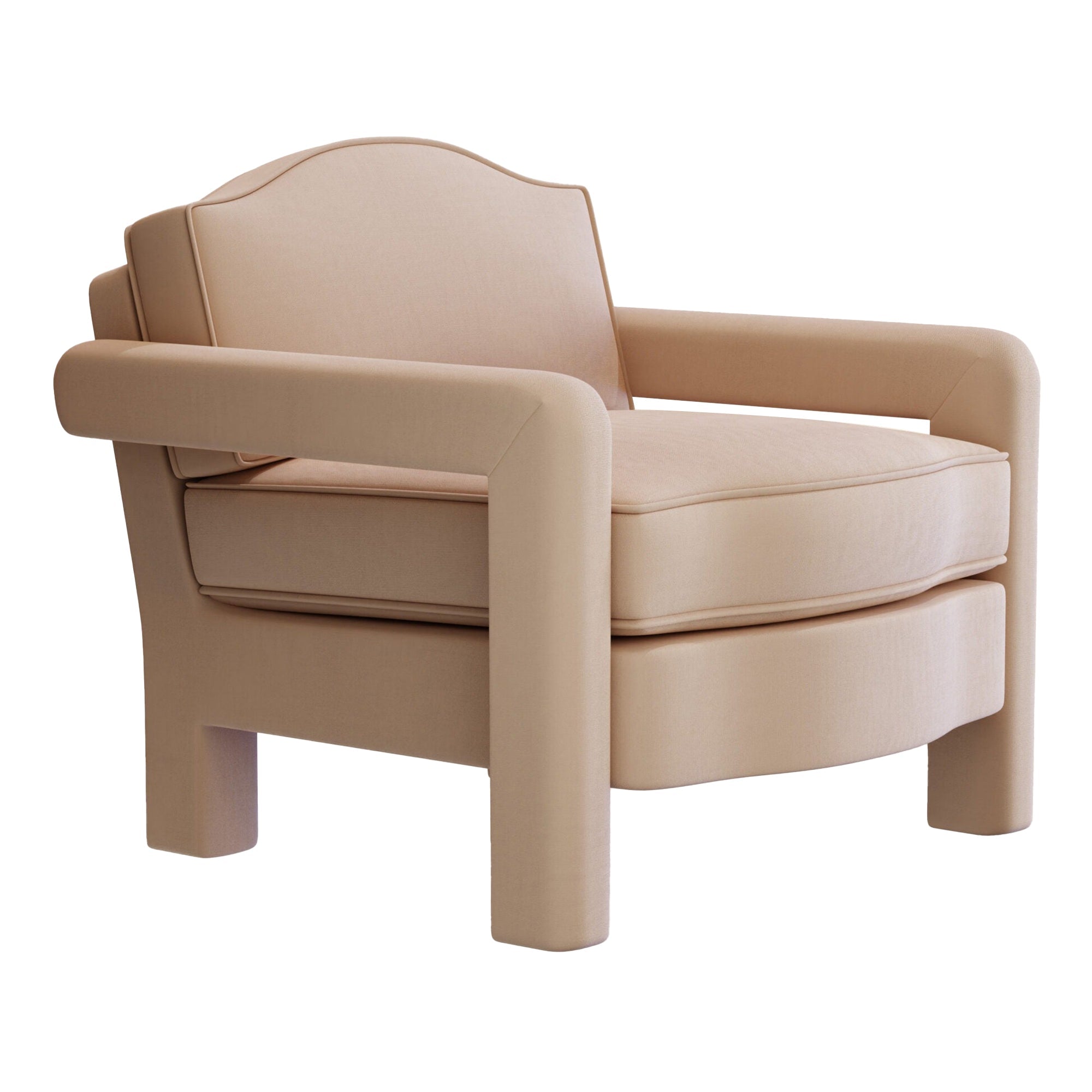 Elio Armchair, Rose Linen