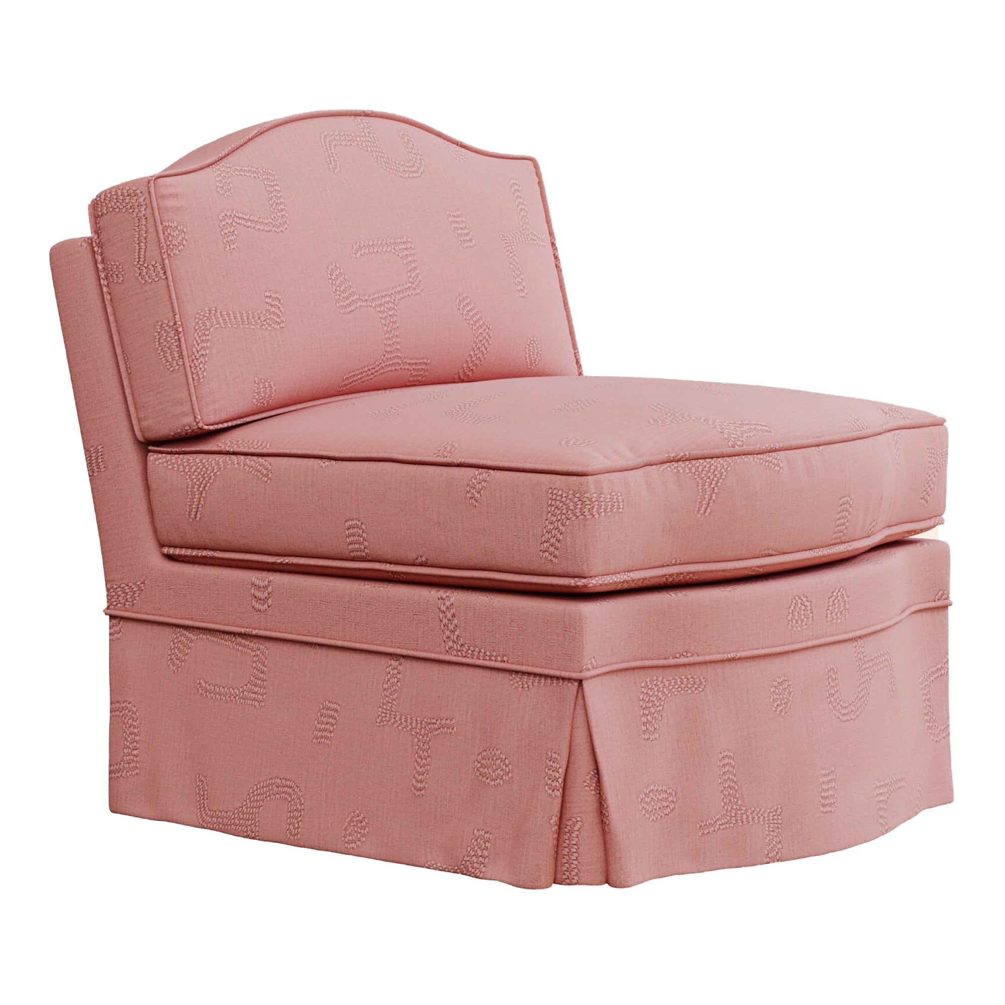 Felix Slipper Chair, Raphia, Clay