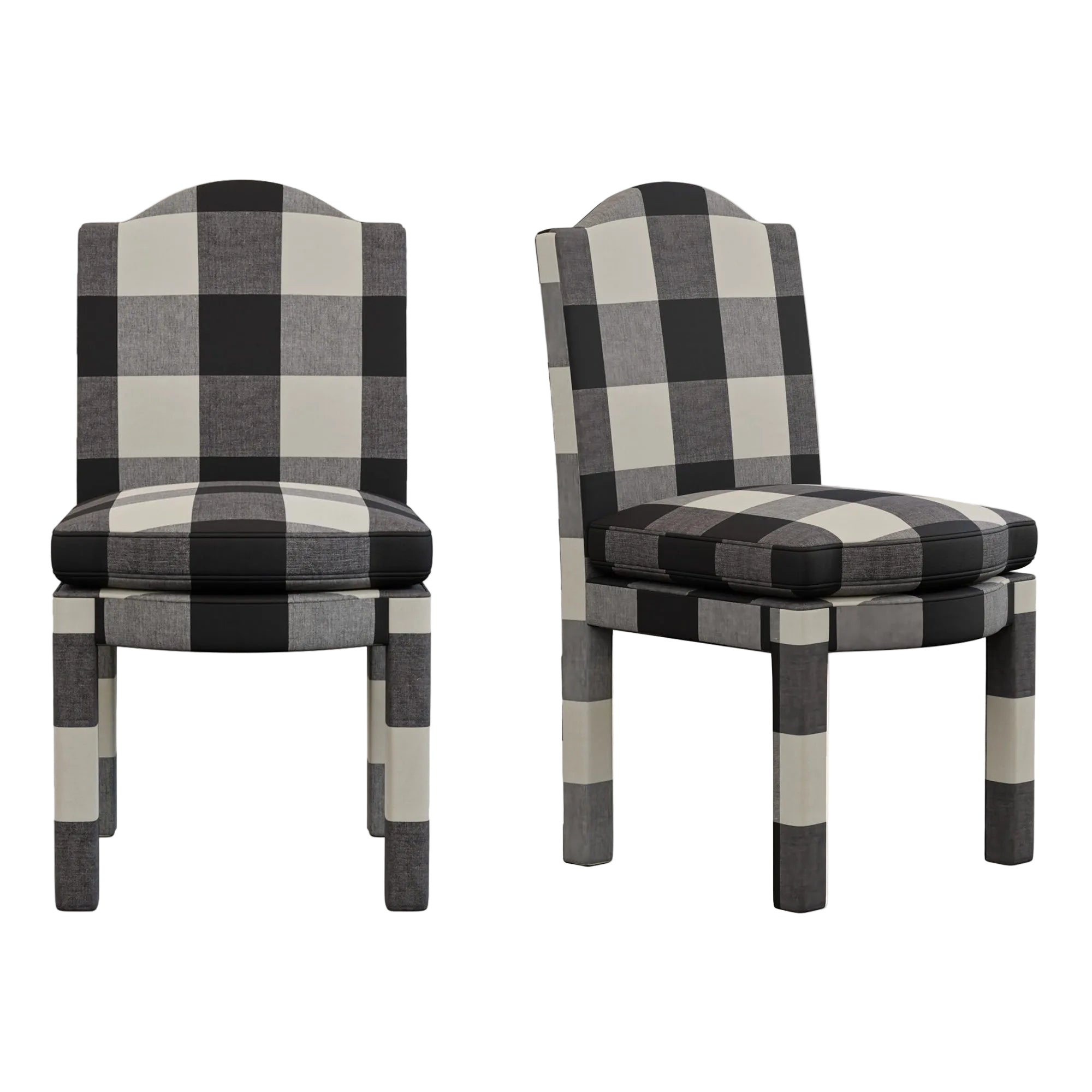 Pair of Leo Dining Chairs, Pepper